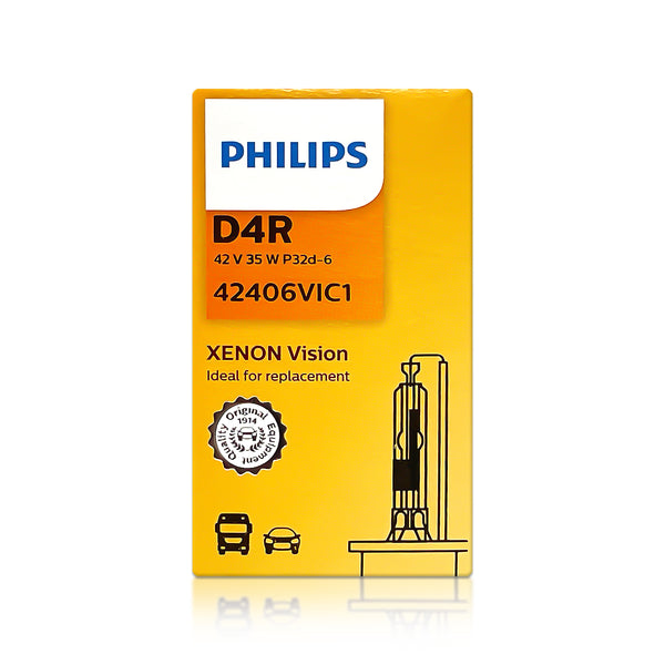 Philips D4R 42406VIC1 OEM Vision Standard HID Xenon Headlight Bulb