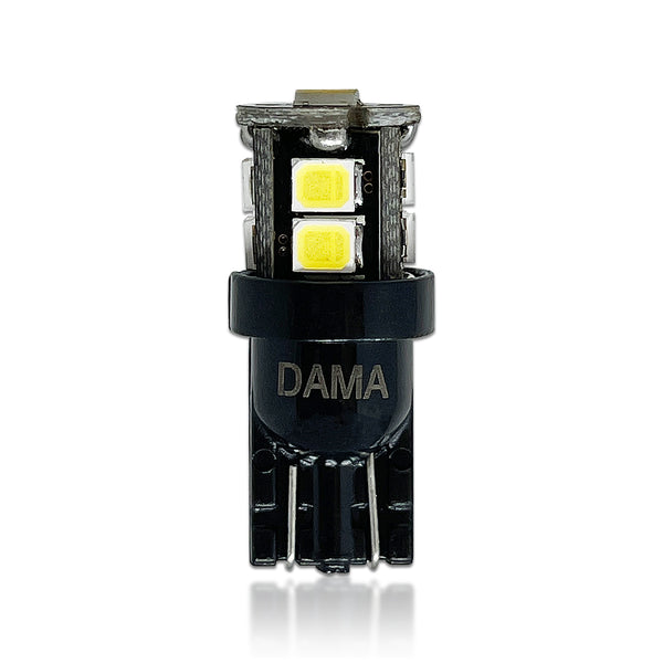 194 T10: Dama Mini White LED Bulbs w/ CANbus 10SMD | Pack of 2