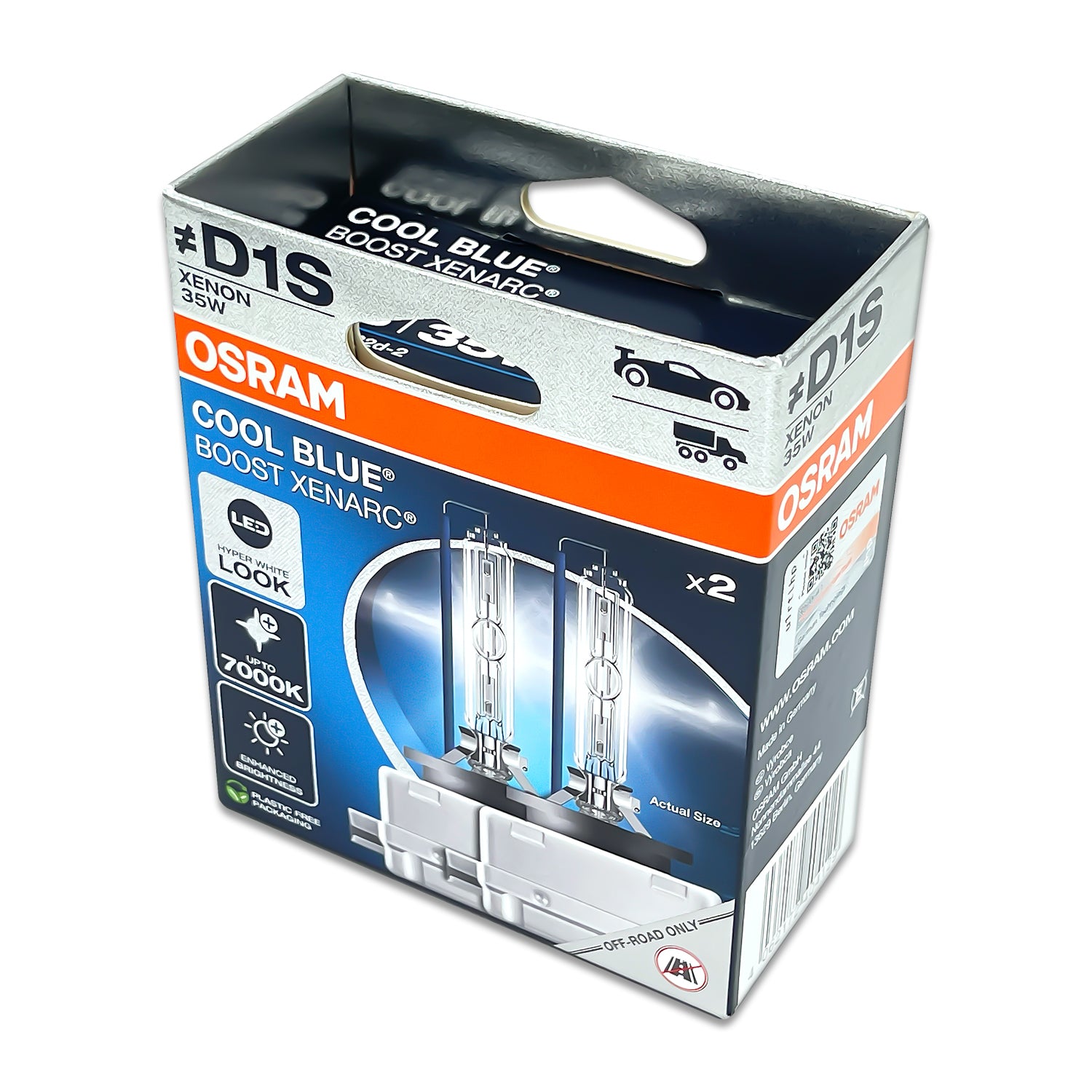 Osram D1S Cool Blue Boost 7000k HID Bulbs – HID CONCEPT