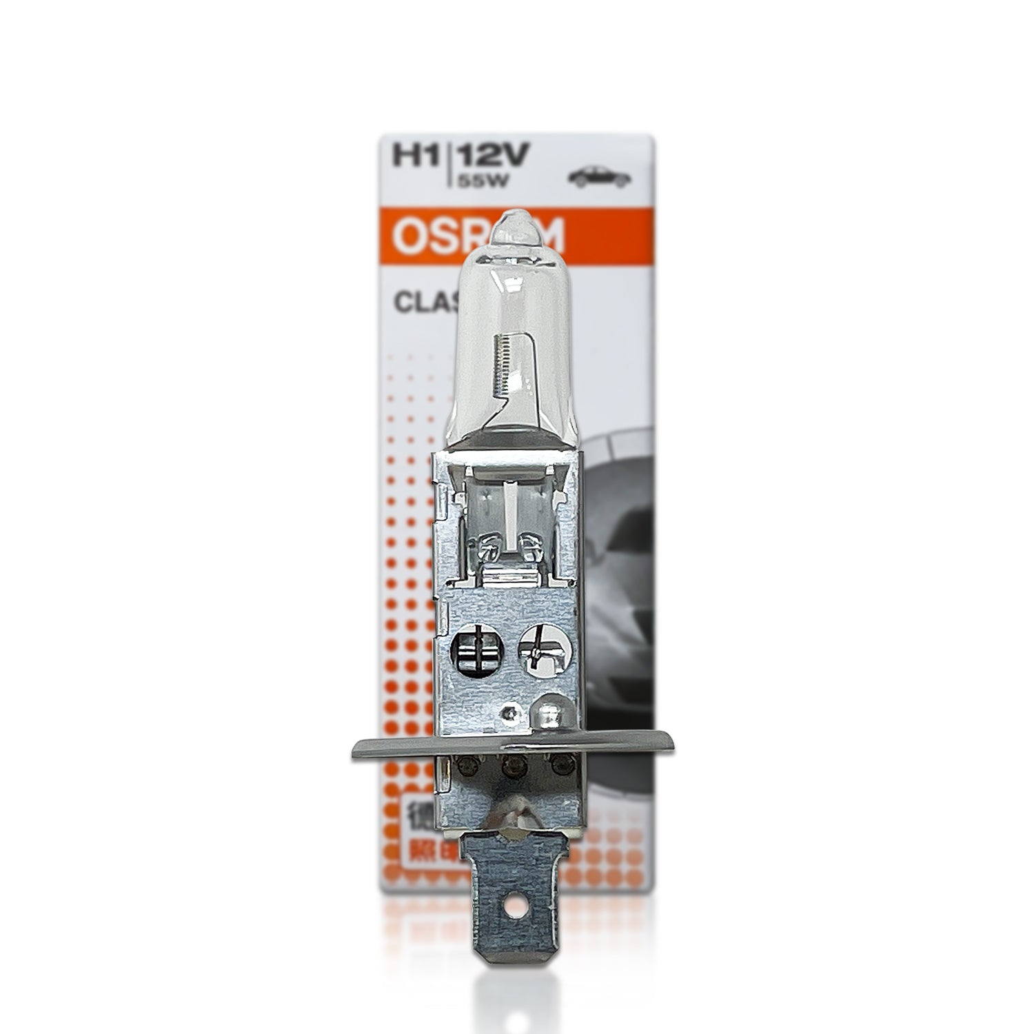 BULB OSRAM HALOGEN H1 NIGHT BREAKER LASER 64150NL-01B 12V 55W P14.5s