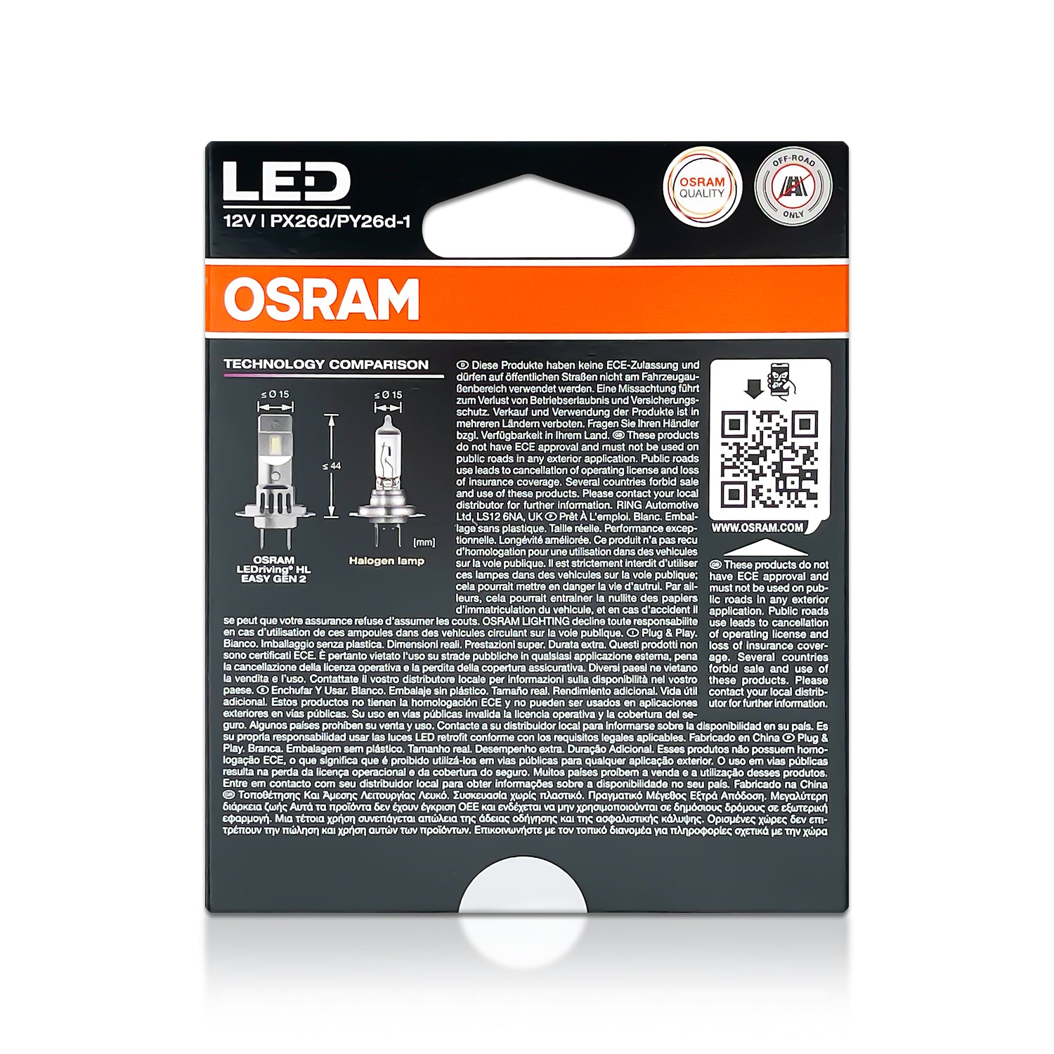 Osram 64210DWESY H18 H7 Headlight Bulbs – HID CONCEPT