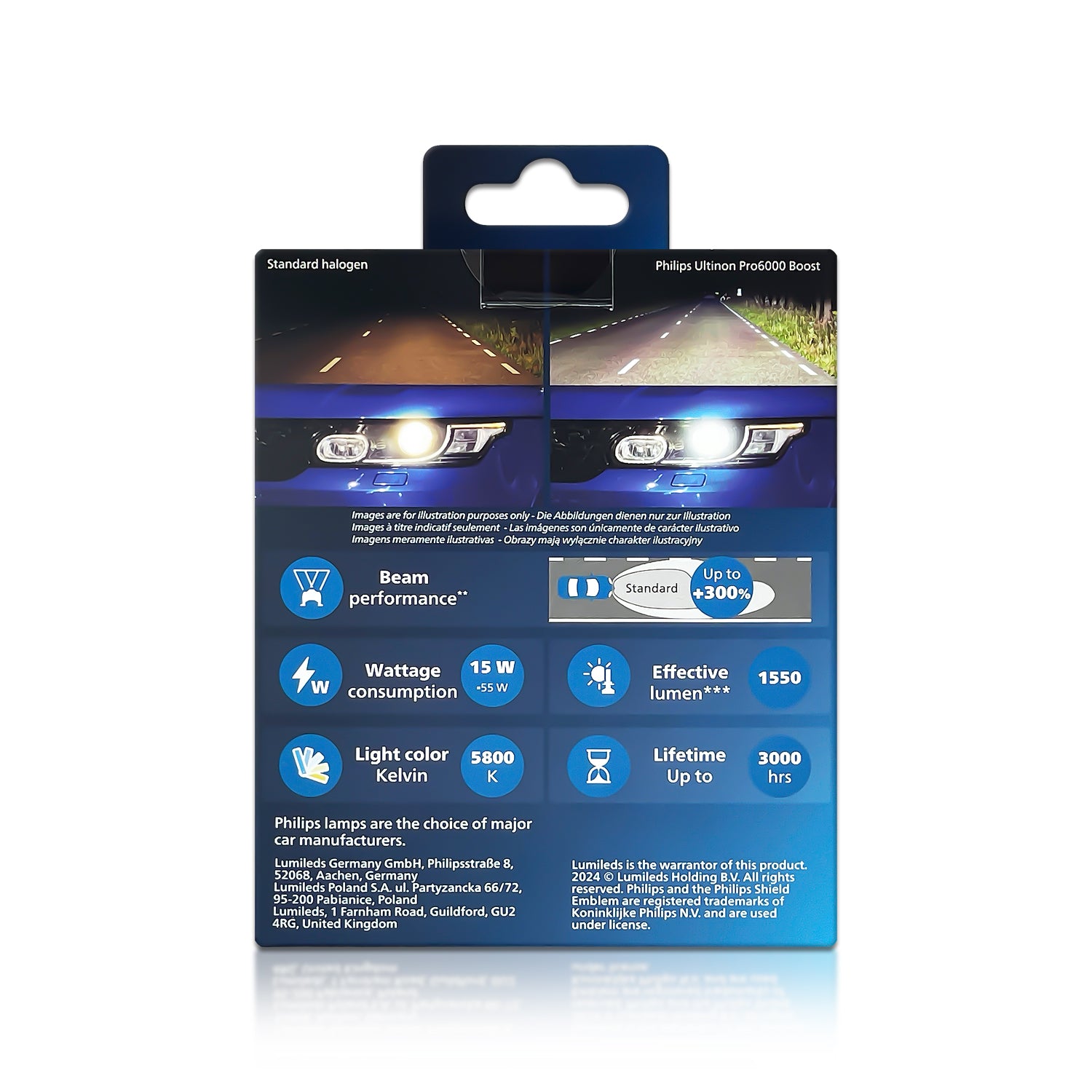 Philips Ultinon Pro9000 - Kit de conversión a Led H7 para coche Philips Ultinon Pro9000 - Kit de conversión a Led H7 para coche