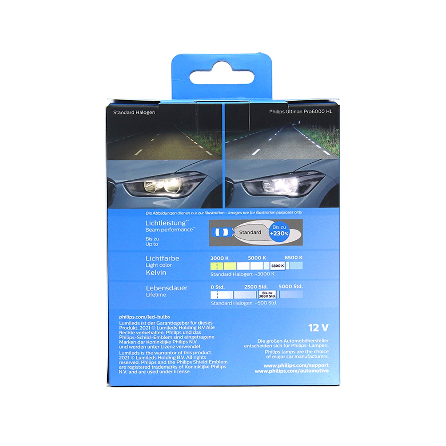 H7: Philips 11972U6000X2 Ultinon PRO6000 LED Bulbs – HID CONCEPT