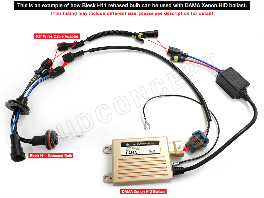 H7R 55w D-Lumina Smart Canbus HID Xenon Conversion Kit