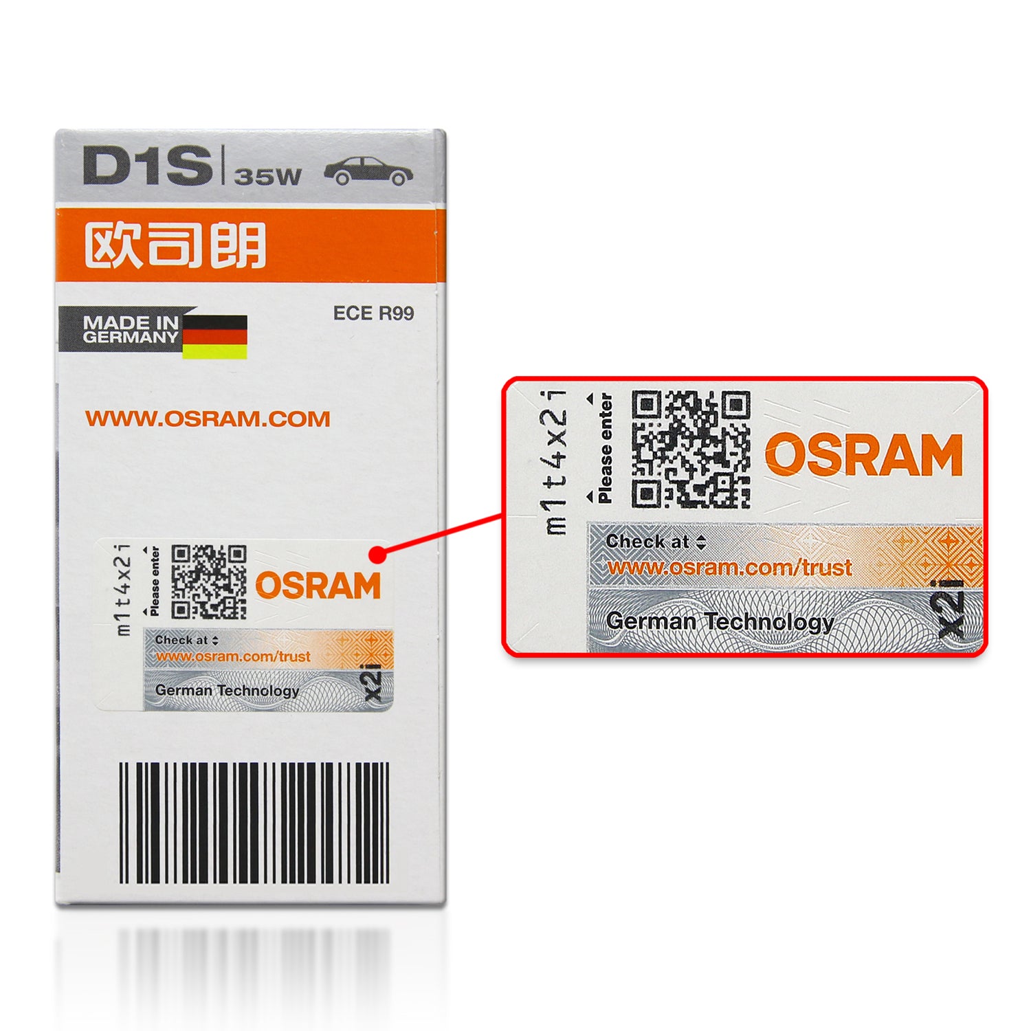 D1S: Osram 66140CLC OEM Classic HID Xenon Bulb