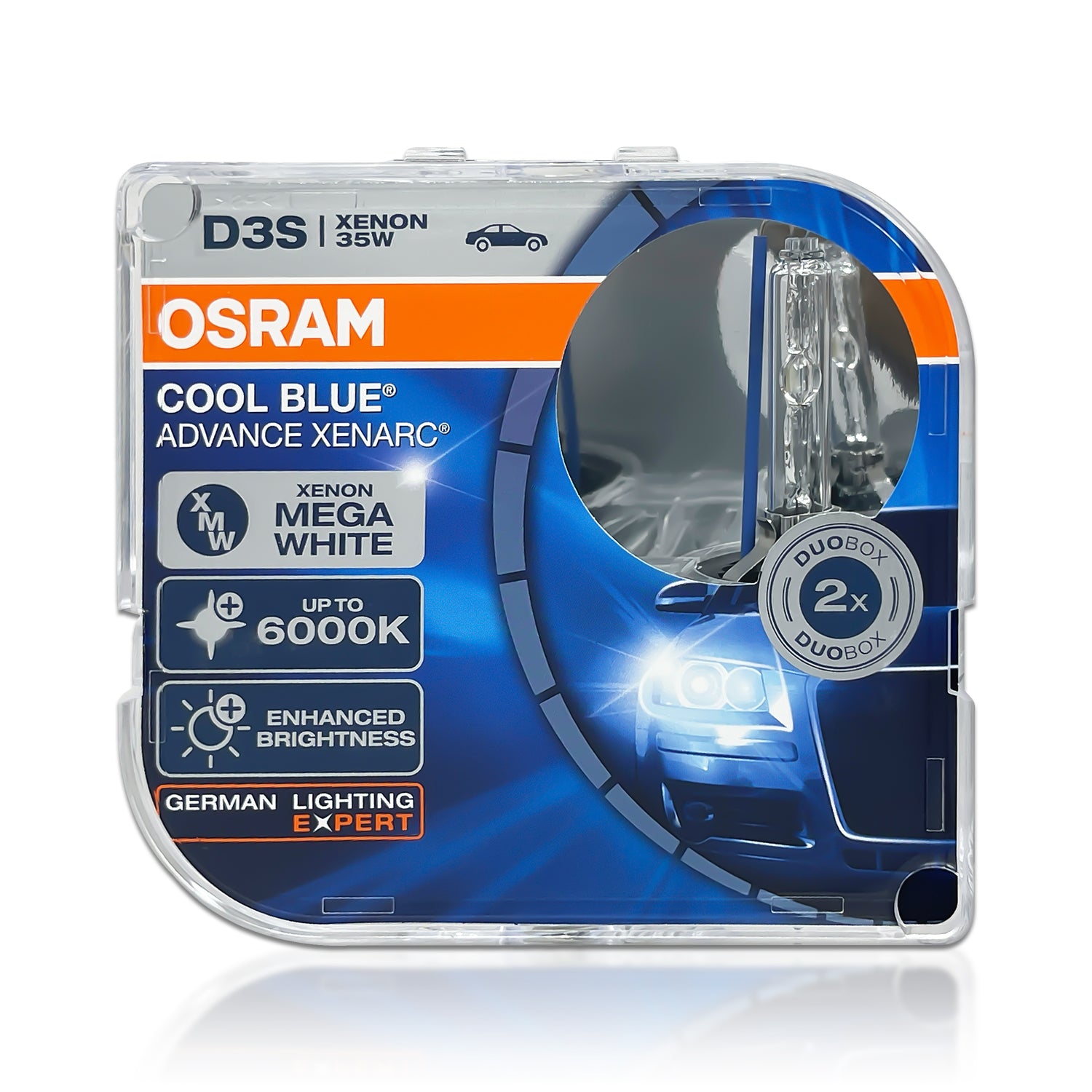 2 AMPOULE XENON OSRAM D3S 5000K COOL BLUE INTENSE XENARC 35W