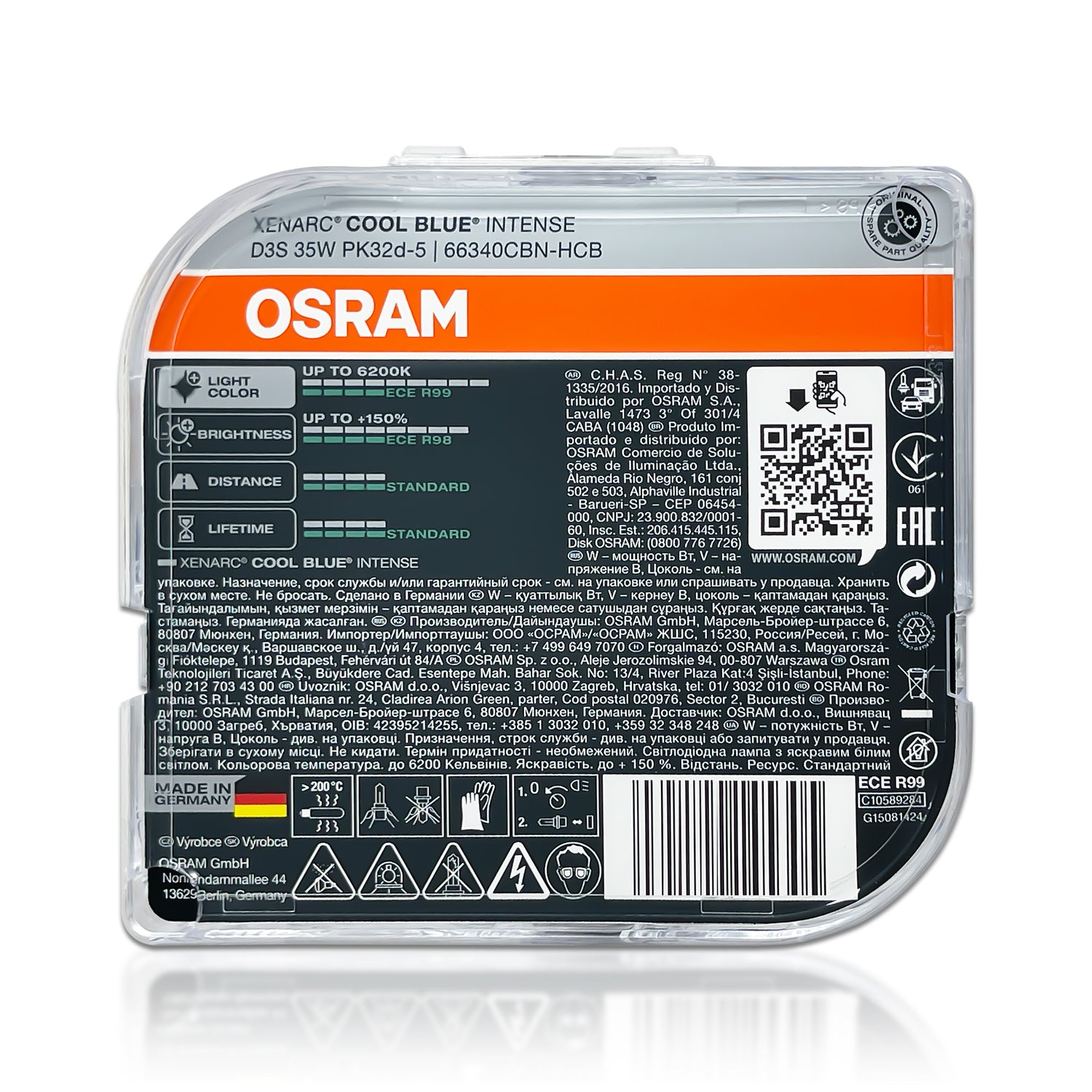 D3S: Osram Xenarc 66340 Next Gen 6200K HID Bulb CBN