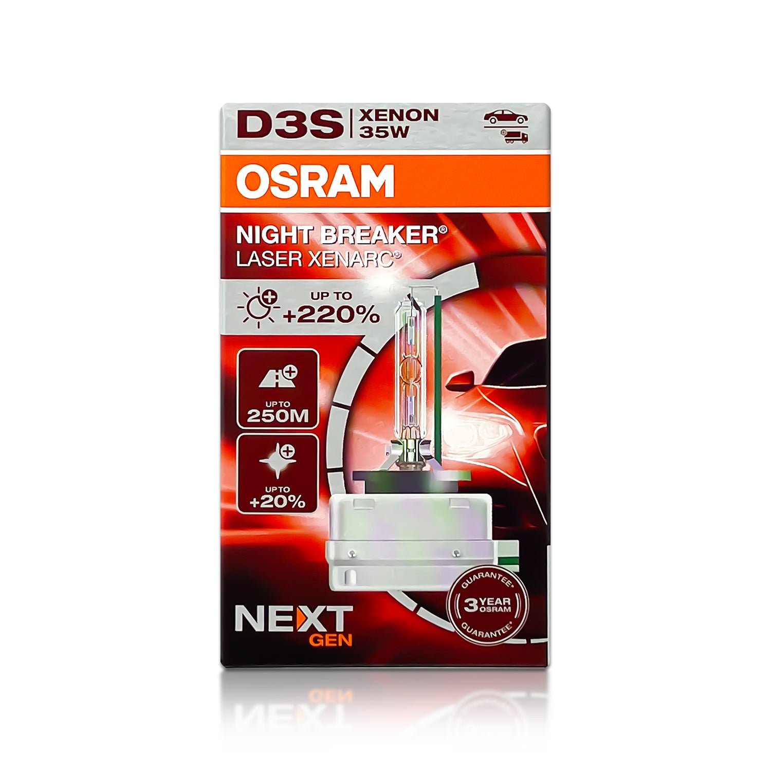66340XNN OSRAM XENARC NIGHT BREAKER LASER next Generation D3S 42V 35W  PK32d-5 Glühlampe, Fernscheinwerfer