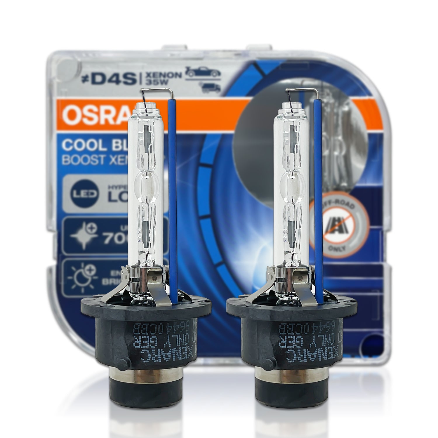 D2S: Osram Xenarc 4300K Standard HID OEM Headlight Bulbs 66240 (Pack of 2)  