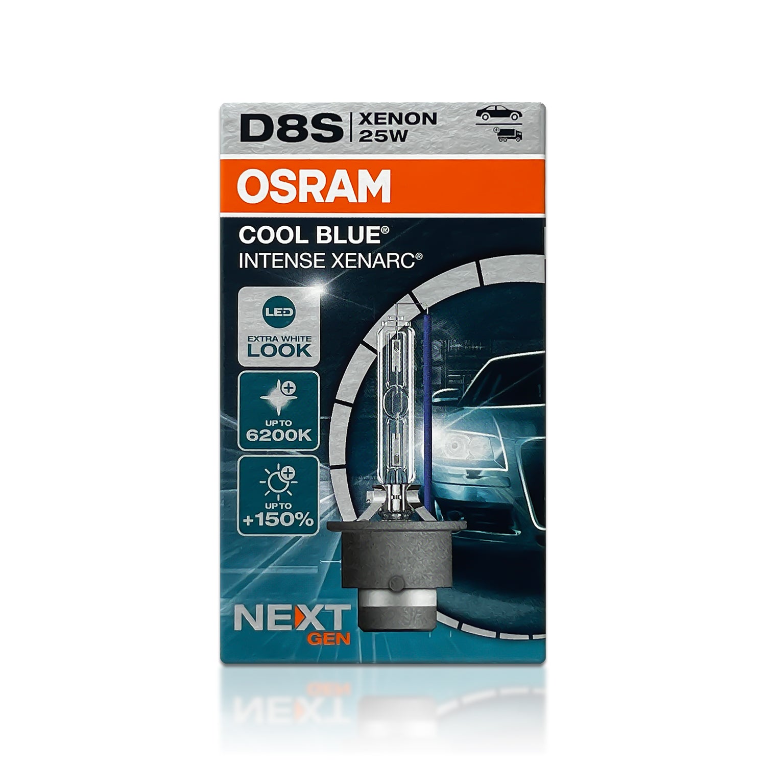 Original 5500K Osram 2x Quemador Xenon Bombilla D1S Cool Blue Intense  66144CBI