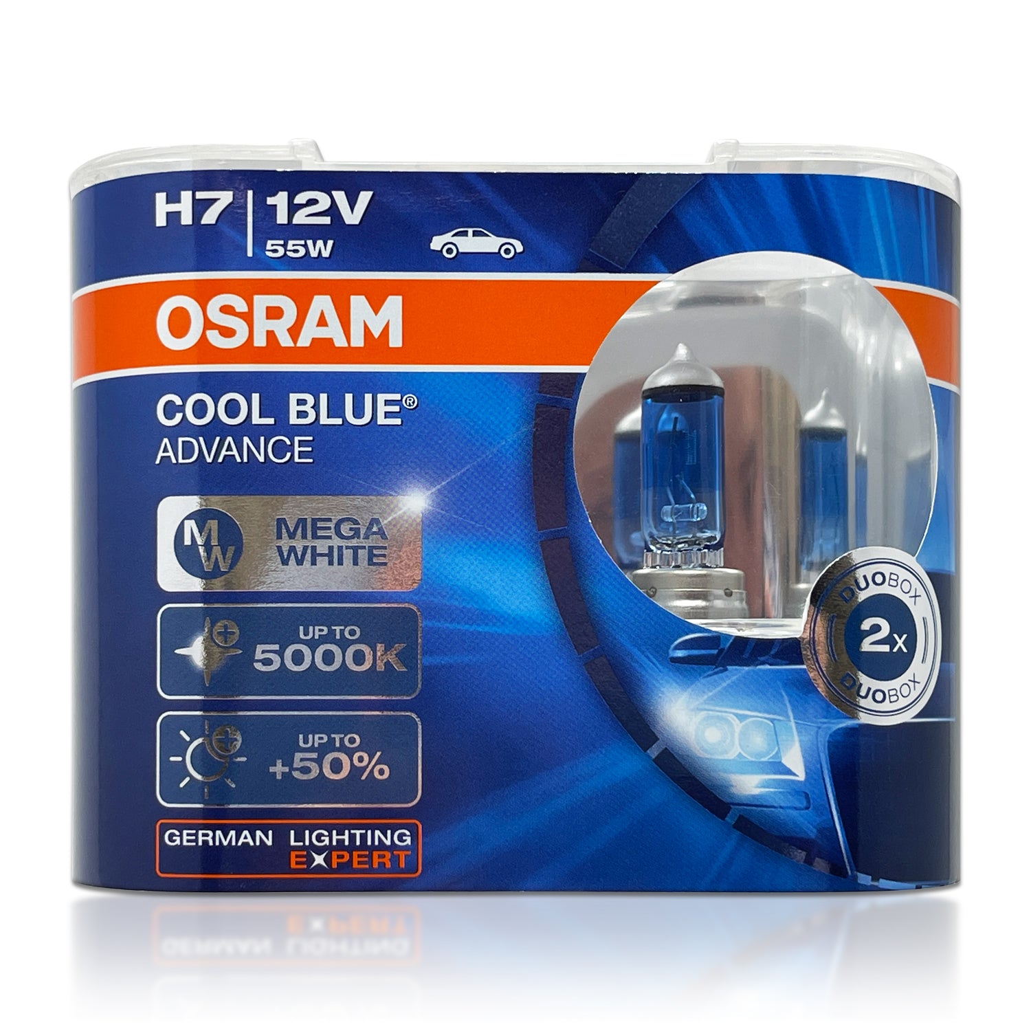 H7: Osram 64210CBN Cool Blue Intense NEXT Gen Halogen Bulbs | Pack of 2