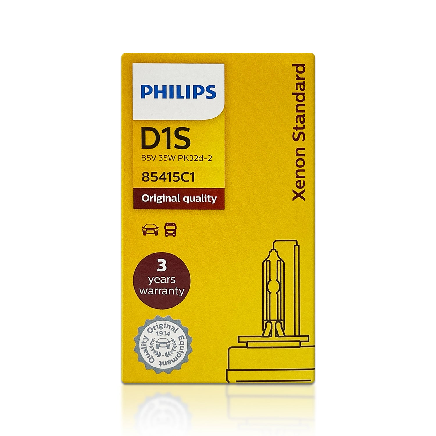 D1S - Philips Xenstart 85415 OEM HID Bulbs 4300K 35W | Pack of 2