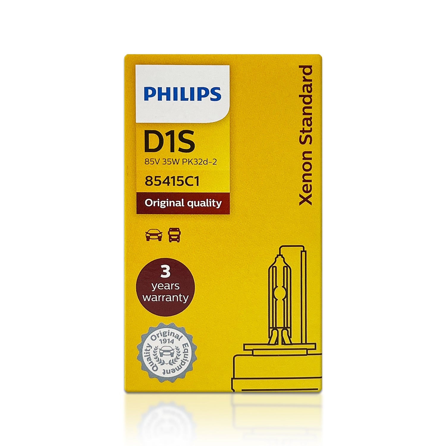 PHILIPS XenStart D1S 35w OEM HID Bulbs 4300K – HID CONCEPT