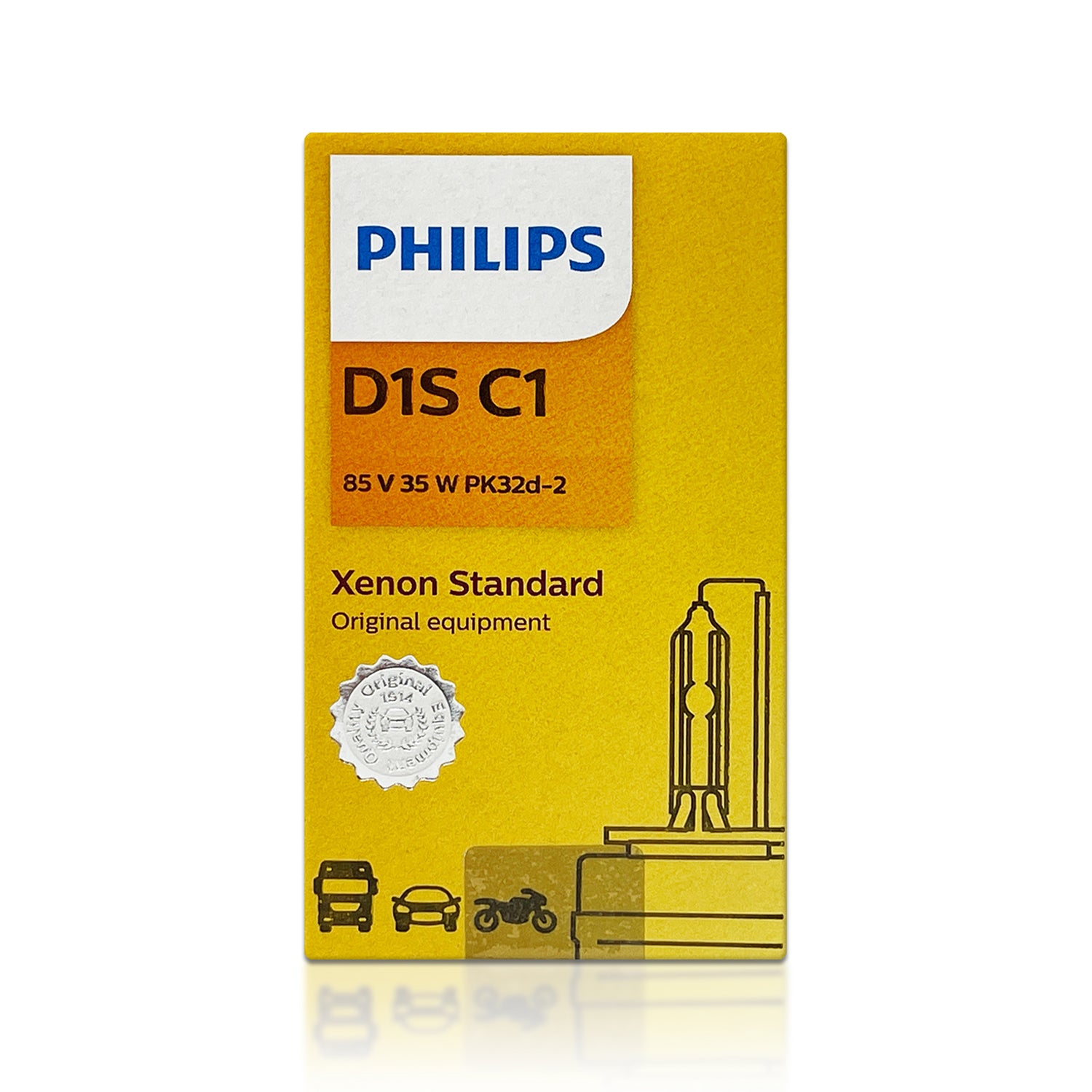 D1S: Philips 85415 OEM Standard HID Xenon Bulb w/ COA Label – HID CONCEPT