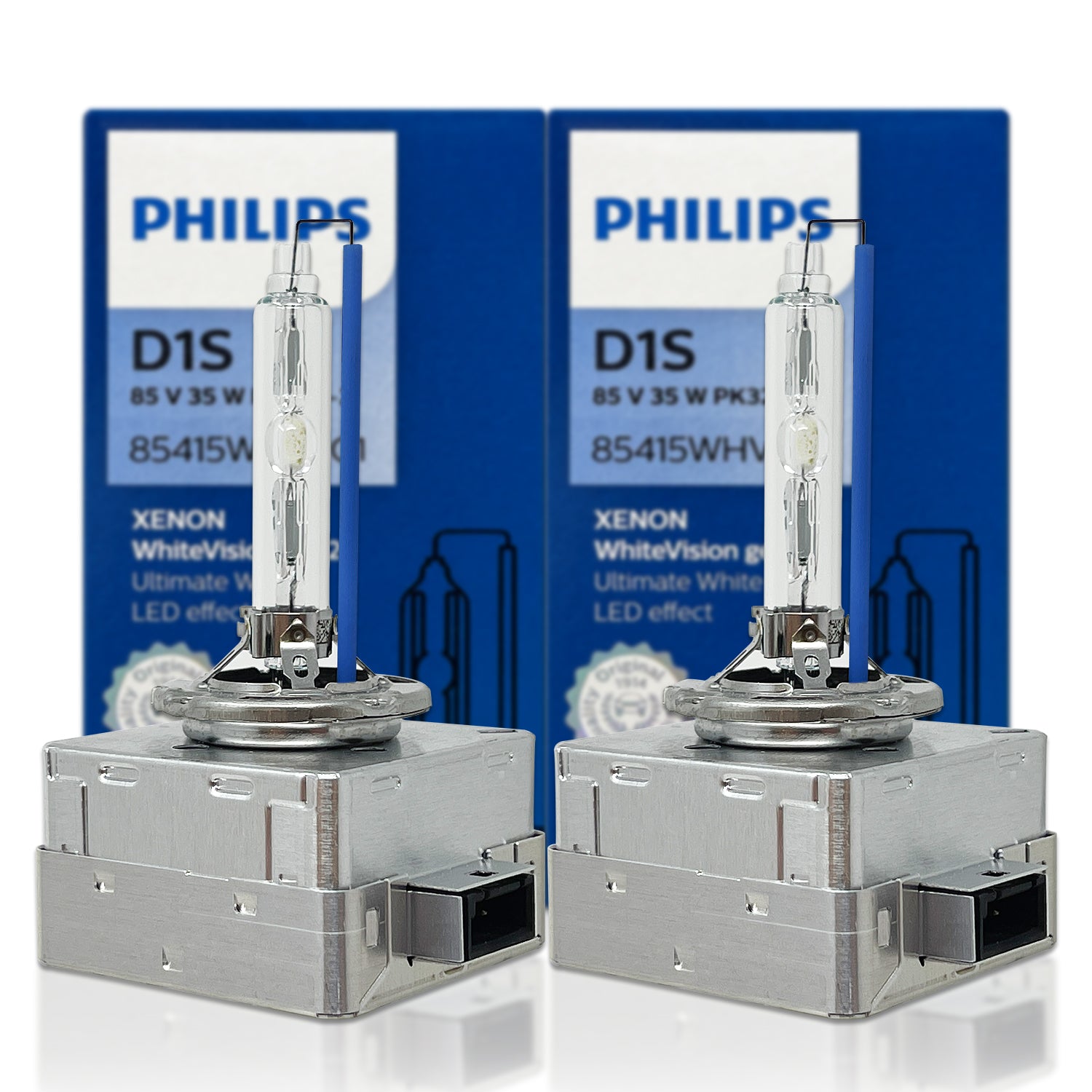 D1S - Philips 85415WHV2 White Vision Gen2 HID Xenon Bulbs