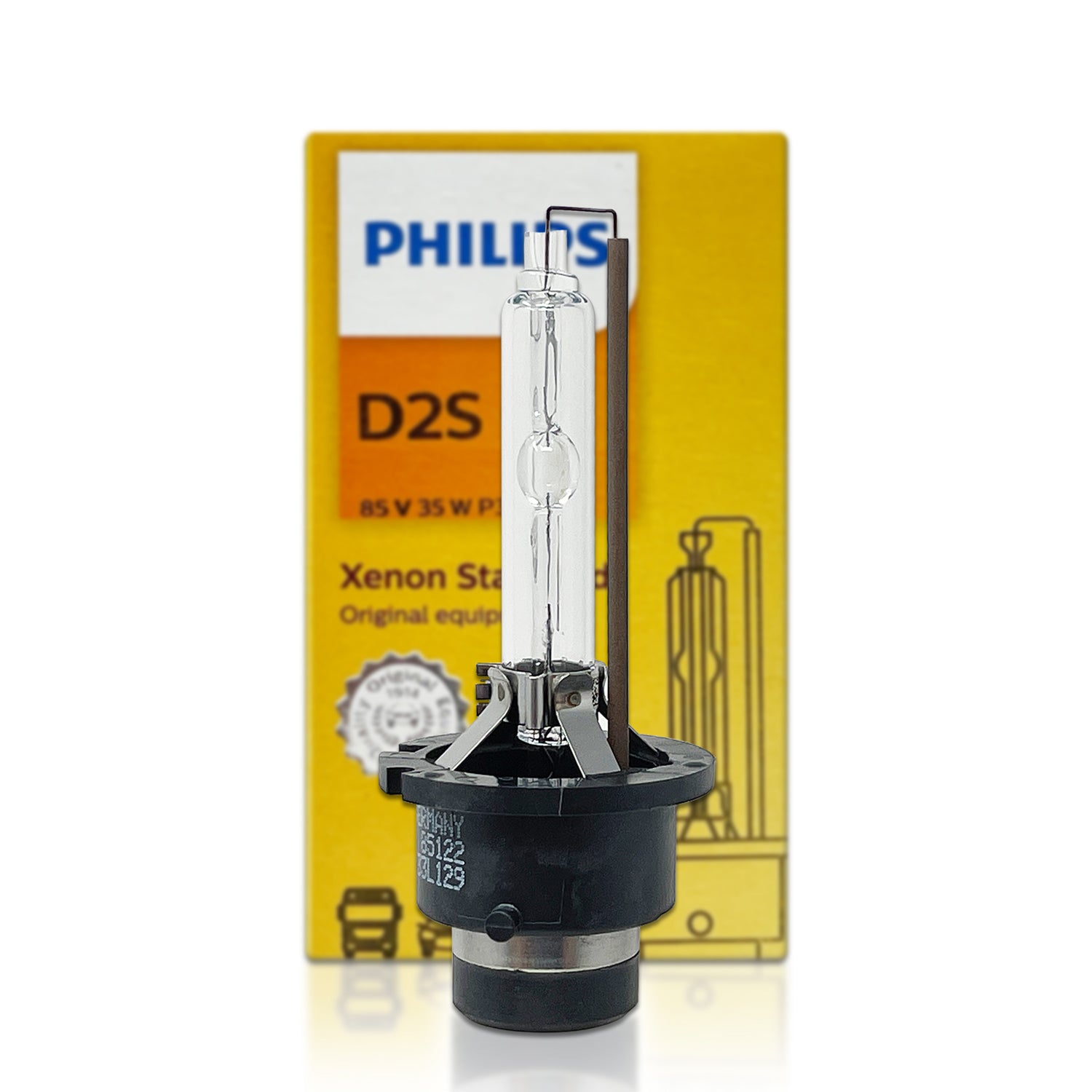 D2S: Philips 85122 WHV2 White Vision 6000K HID Bulbs