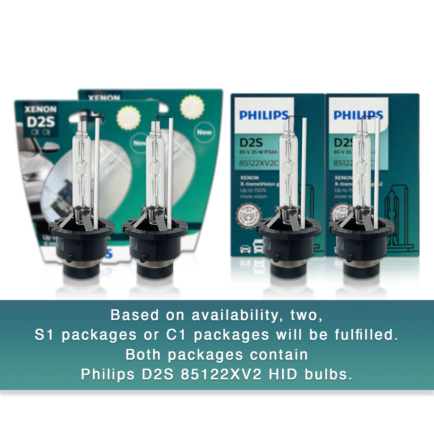 D2S: Philips 85122WHV2C1 WhiteVision Gen2 HID Xenon Bulbs – HID CONCEPT