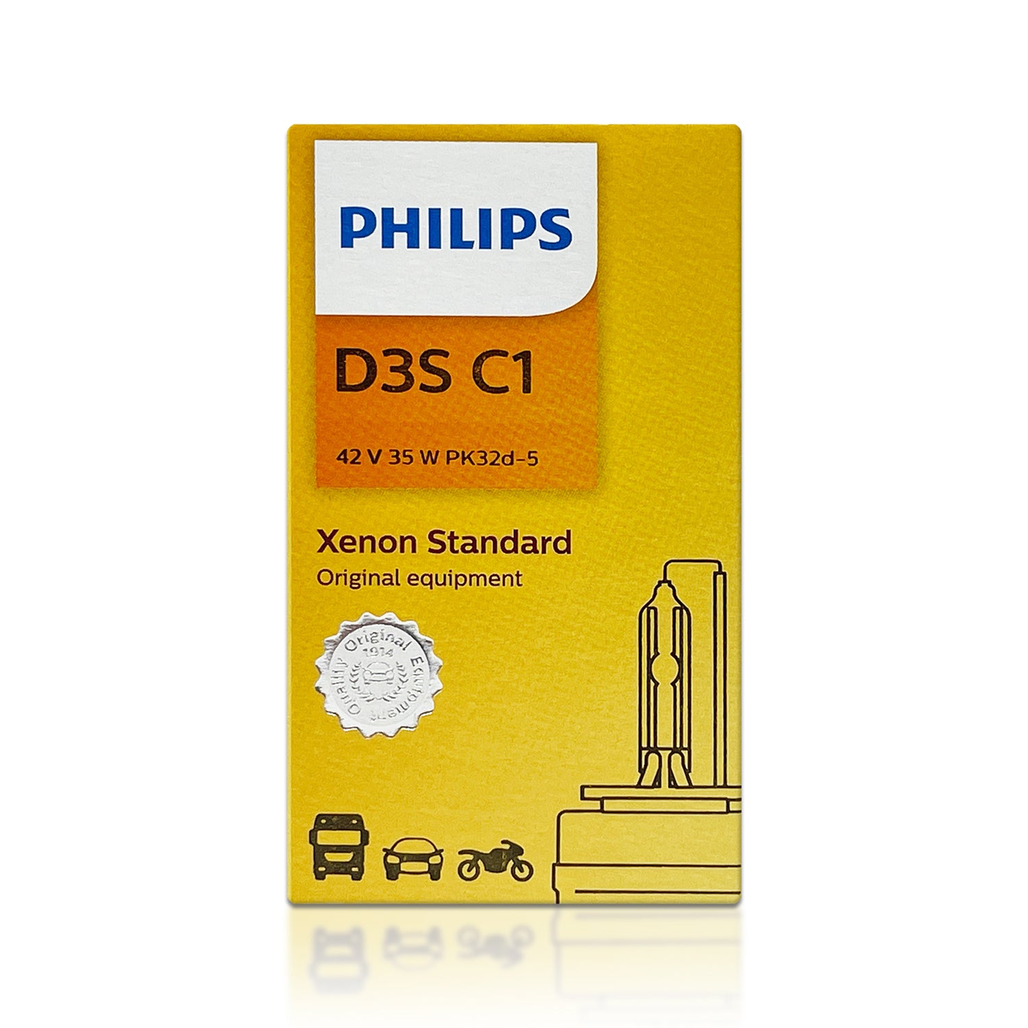 Philips D3S Xenon HID HeadLight Bulb, 1-Pack, 534961