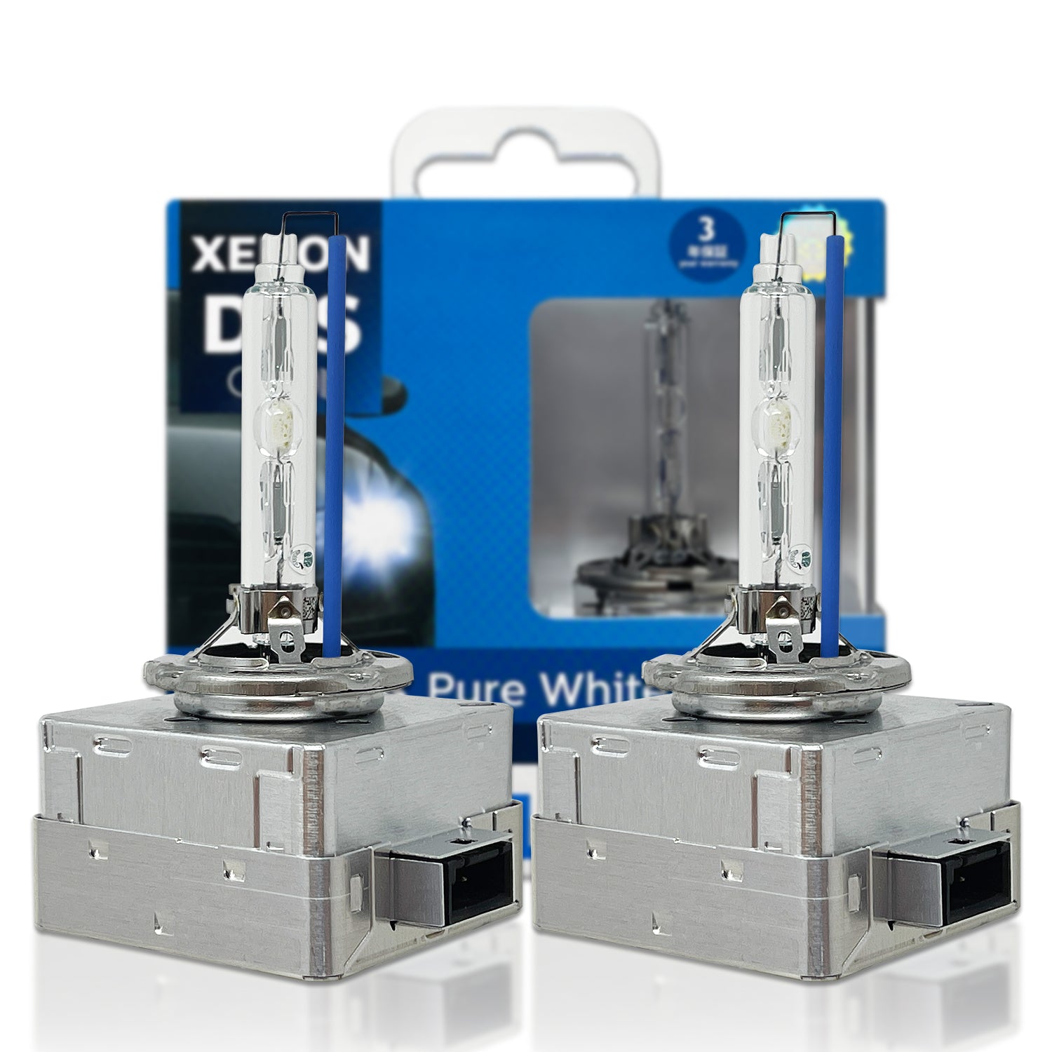 OSRAM XENARC NIGHT BREAKER LASER D3S, Next Generation, 220% more  brightness, HID xenon bulb, 66340XNN-HCB, Duo Box (2 lamps), white