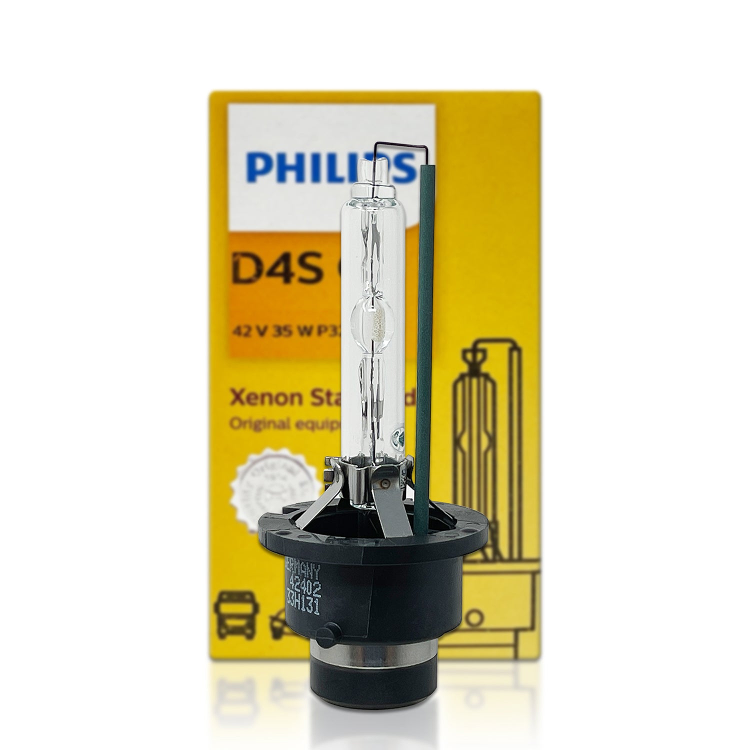 D4S Philips 42402 OEM Standard HID Xenon Bulb w/ COA Label – HID CONCEPT