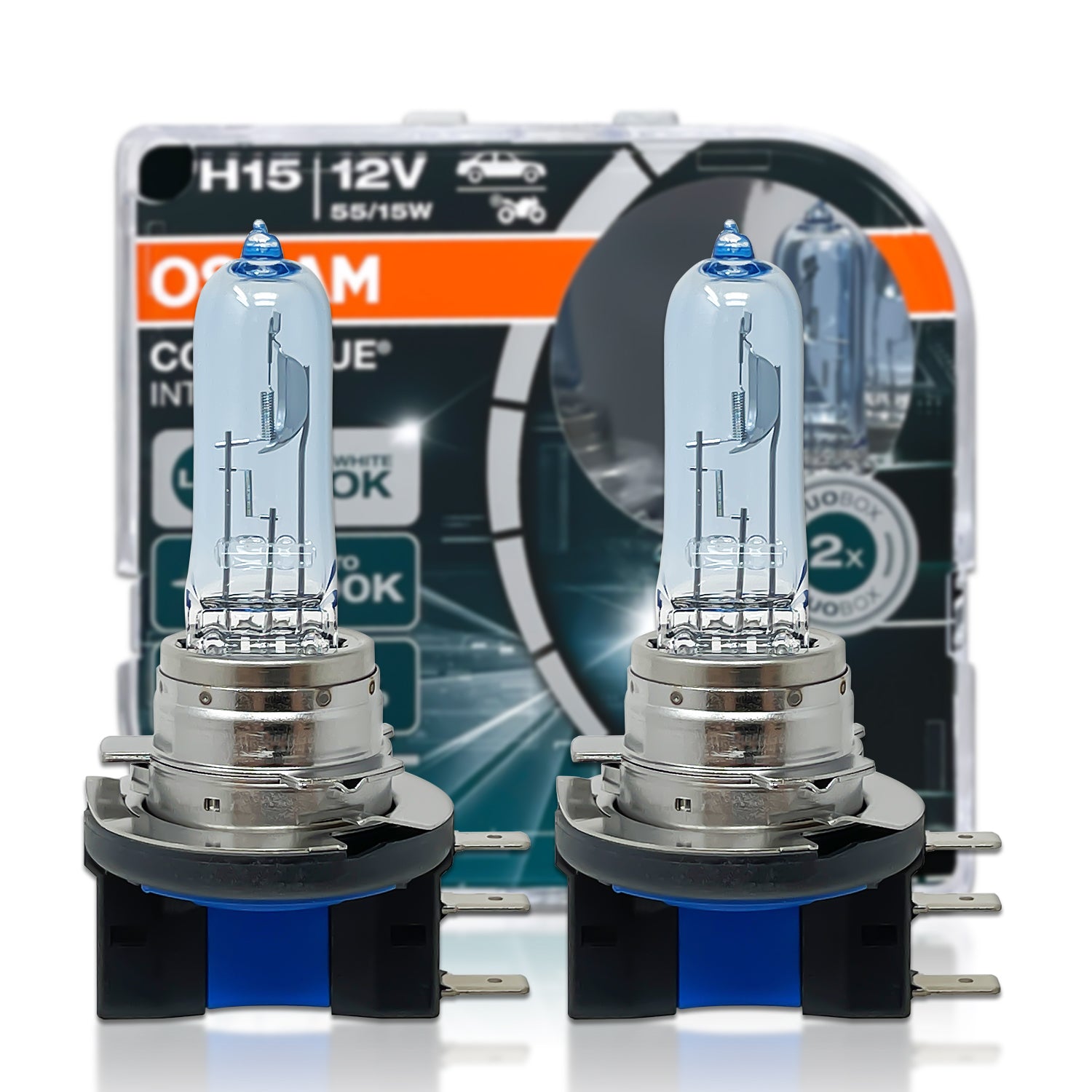 2x ampoules LED H15 OSRAM LEDriving EASY - 12V 16W 64176DWESY-HCB -  PGJ23t-1 - France-Xenon