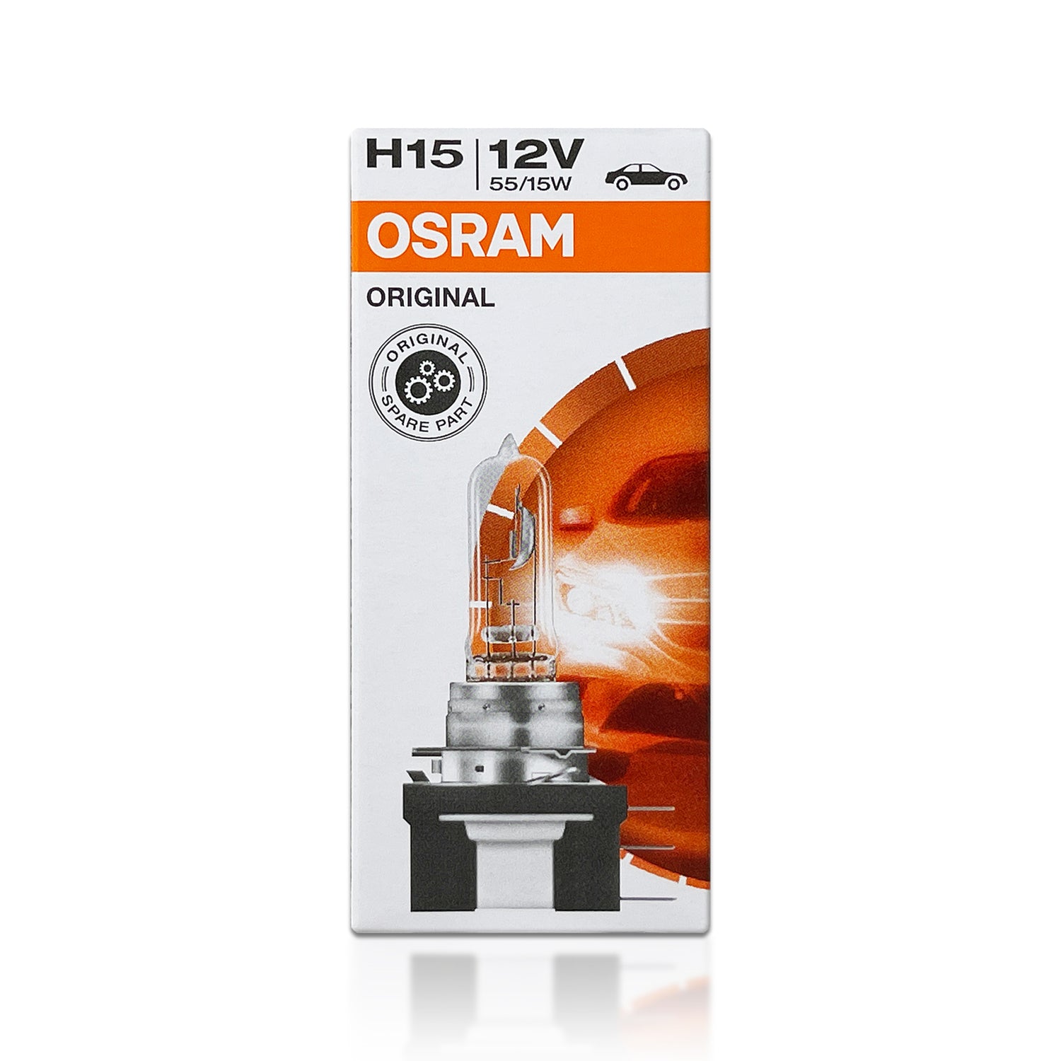 Osram H15 Original Standard OEM Headlight Halogen Bulbs | 64176 | Pack of 2