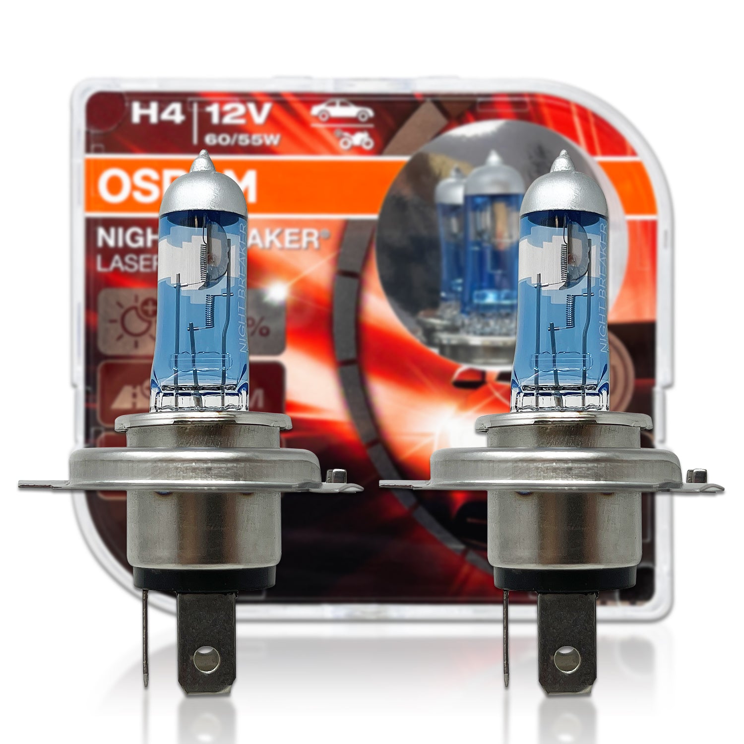 Osram Night Breaker Laser H4 P43t 12V 60/55W 2 KS 64193NL-HCB