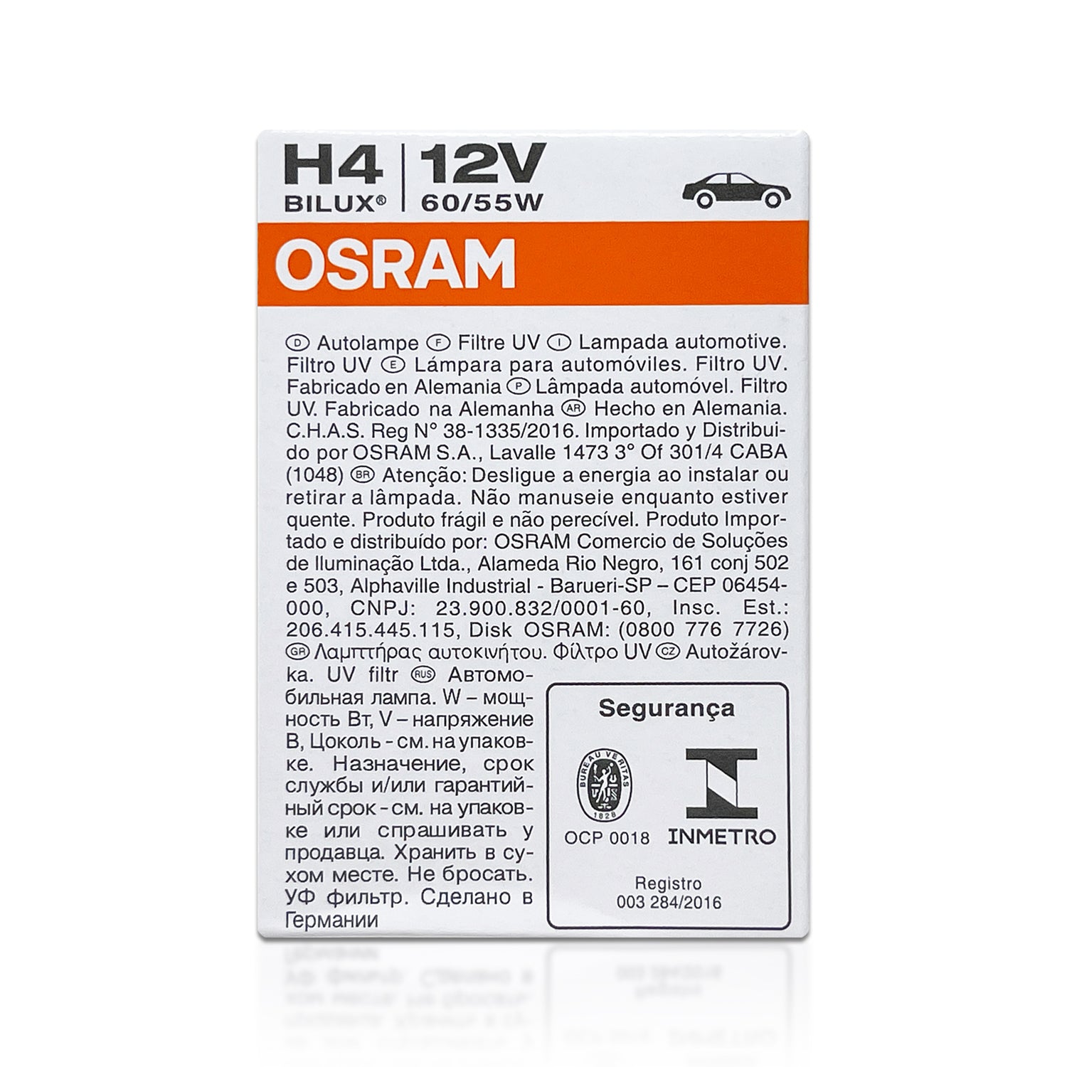 OSRAM H4 60, 55W 2 Etoilargent, Bleu, Blanc, Boî…