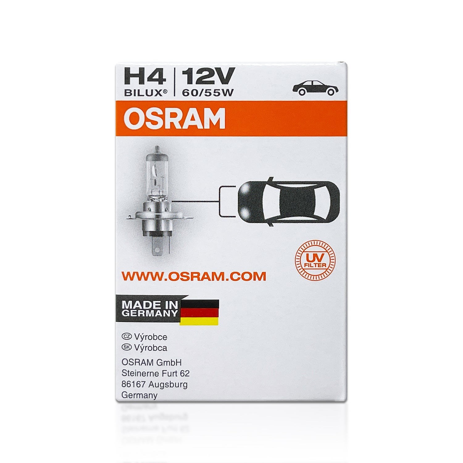 H4 Osram OEM Original Standard Halogen Bulbs