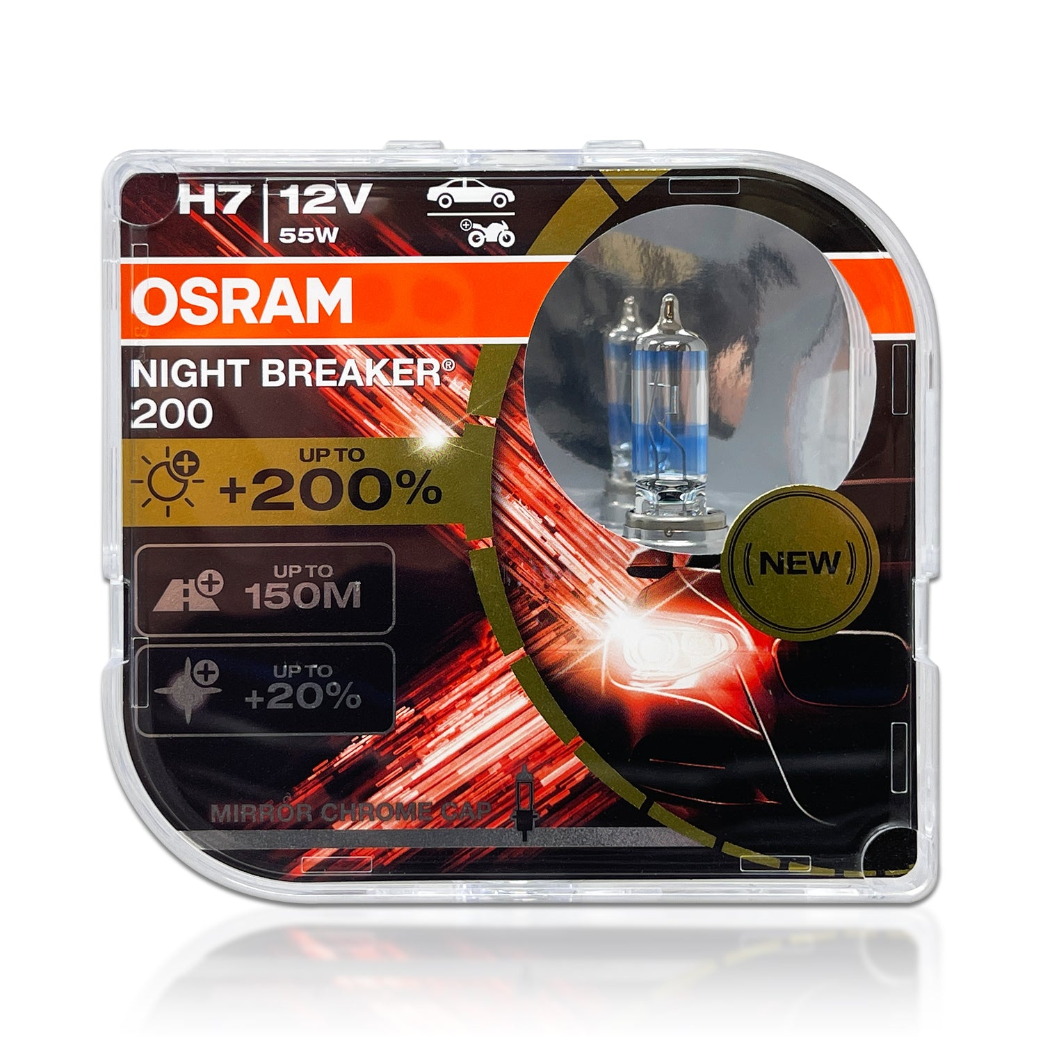 Osram H7 Night Breaker 200 Halogen Headlight Bulbs