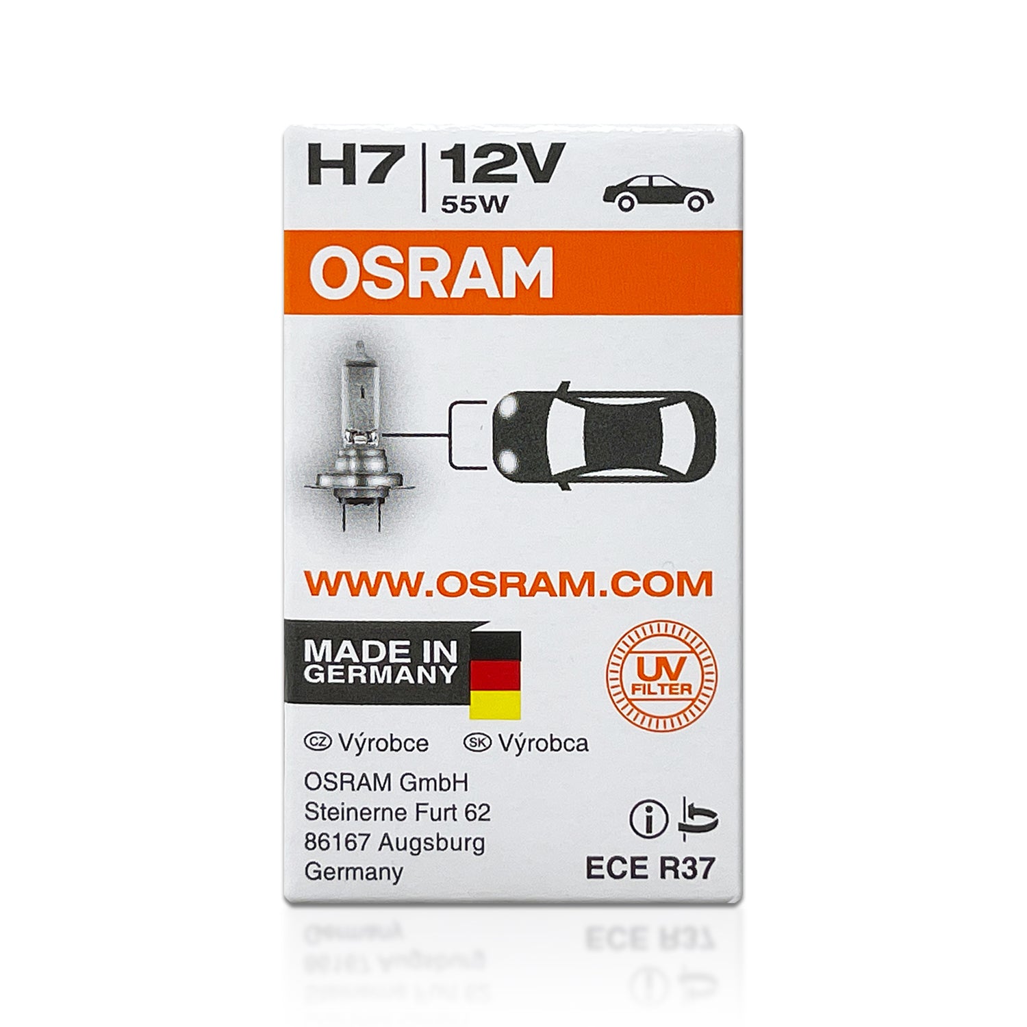 H7: Osram 62210CBB Cool Blue Boost Halogen Bulbs