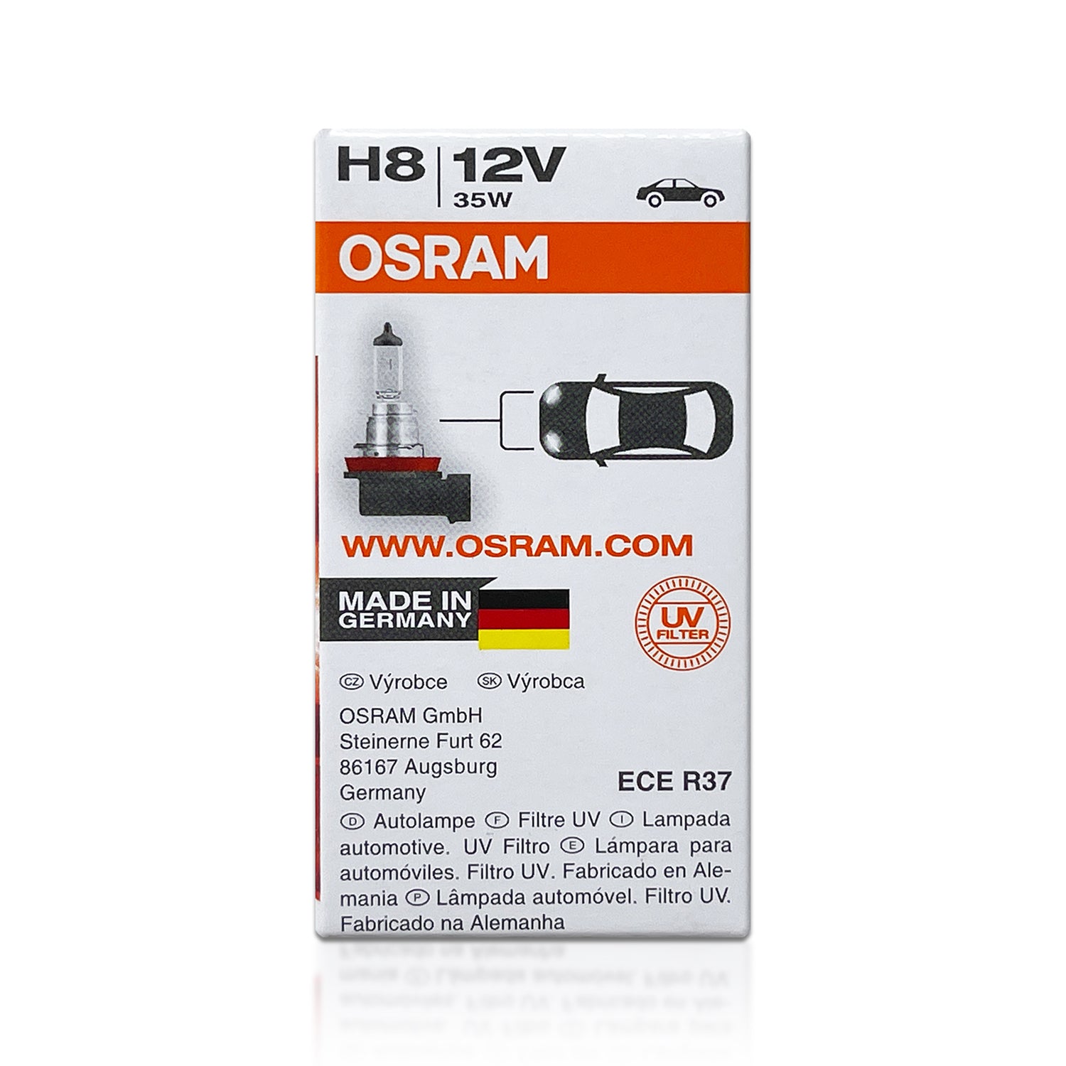 64212 Original Osram H8 35W 12V Halogen Bulb Myvi City Civic Sport Fog  Light Lamp (1PC)