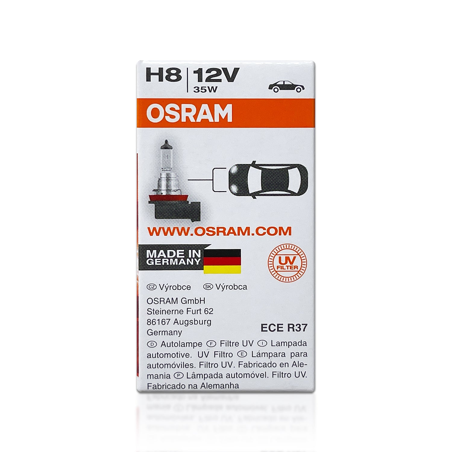 H8: Osram 64212 OEM Original Standard Halogen Bulbs