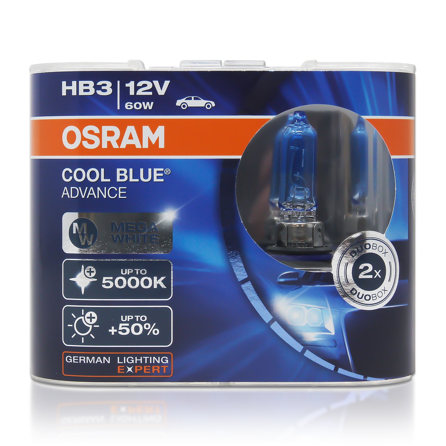 Lampade Alogene OSRAM COOL BLUE INTENSE HB3 - +100% Luminosità, 5000K, Look LED, 2 Pezzi - Foto 9