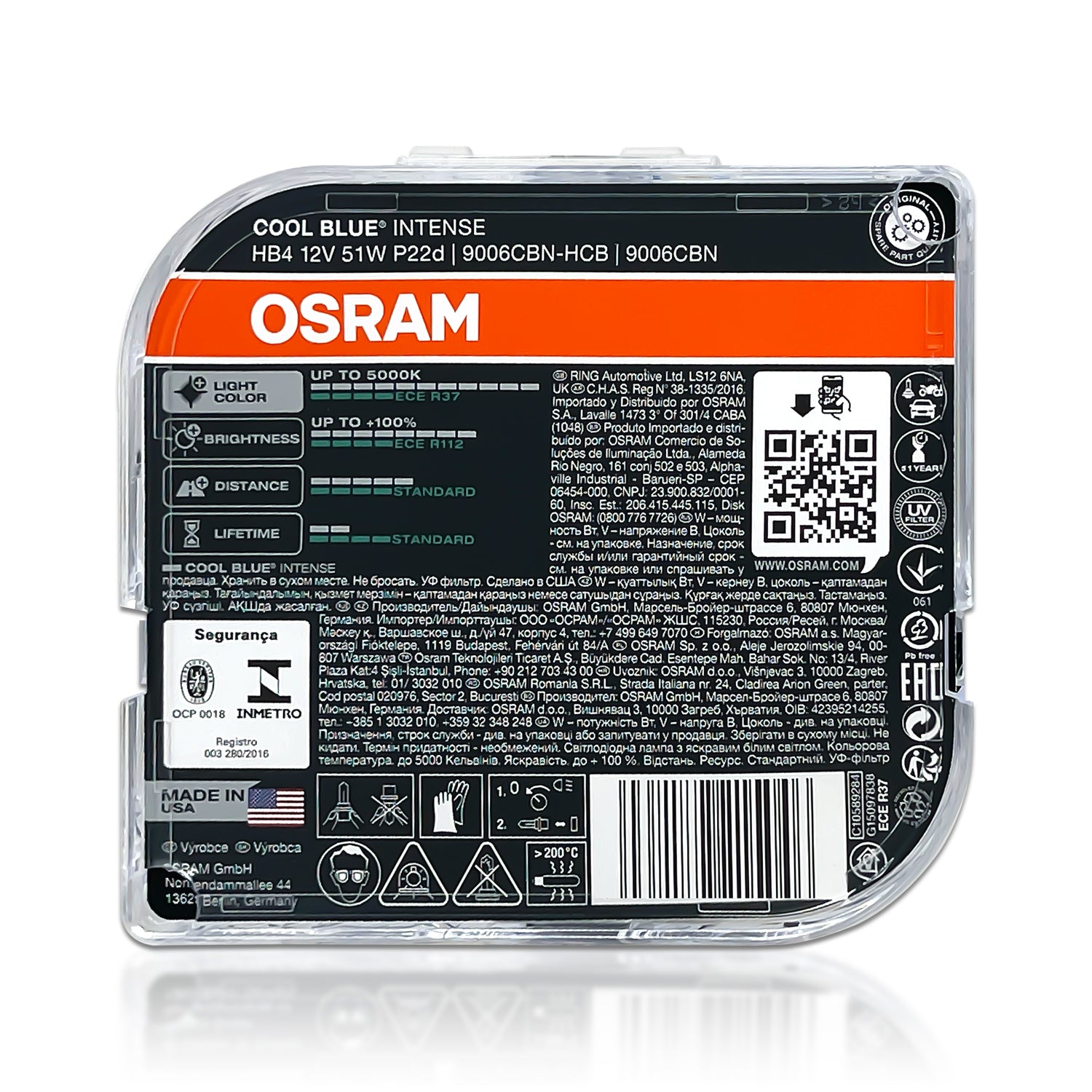 OSRAM COOL BLUE INTENSE NEXT GENERATION HB4 9006 CBN - HCB DUO