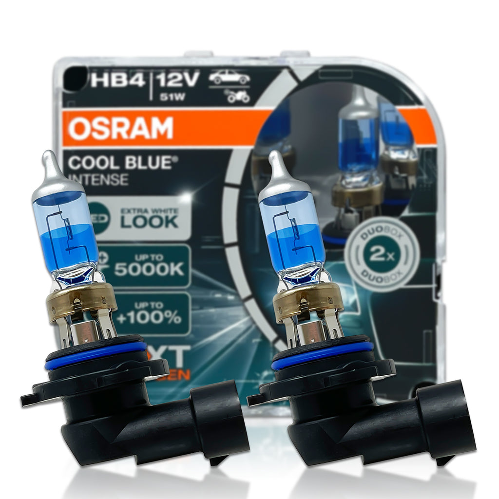 6x HB4 9006 51W 12V Xenon Optics Blue Halogen Bulbs - 6000K Cool White
