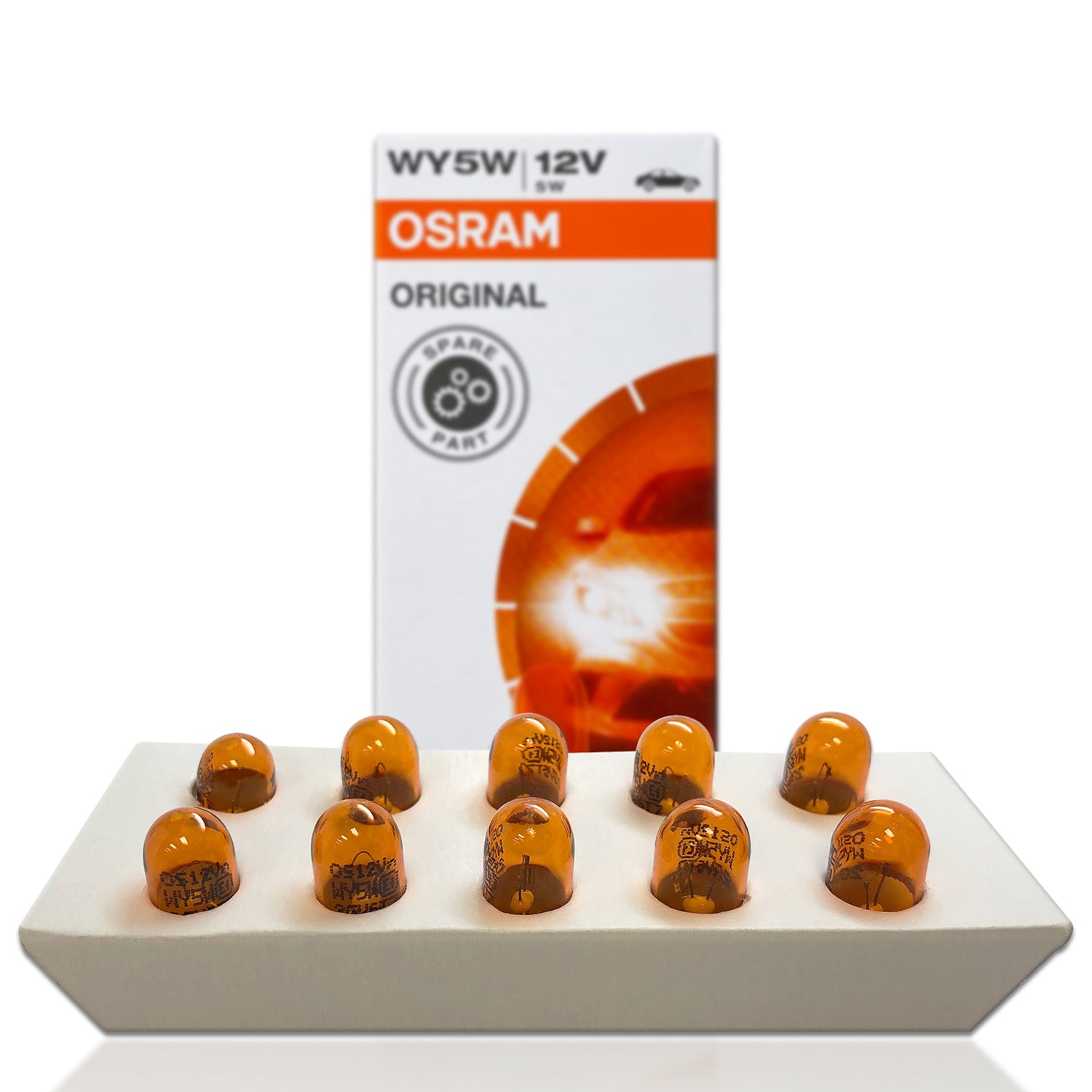 12V/5W WY5 T10 Amber 10 er Pack, KFZ Lampen