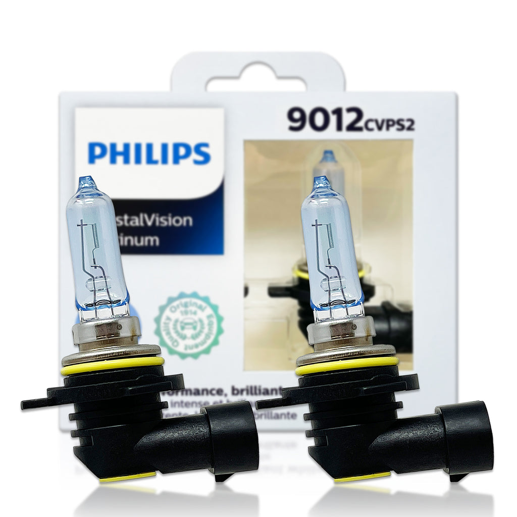 9012 HIR2: Philips 9012CVPS2 CrystalVision Platinum Halogen Bulbs | Pack of  2
