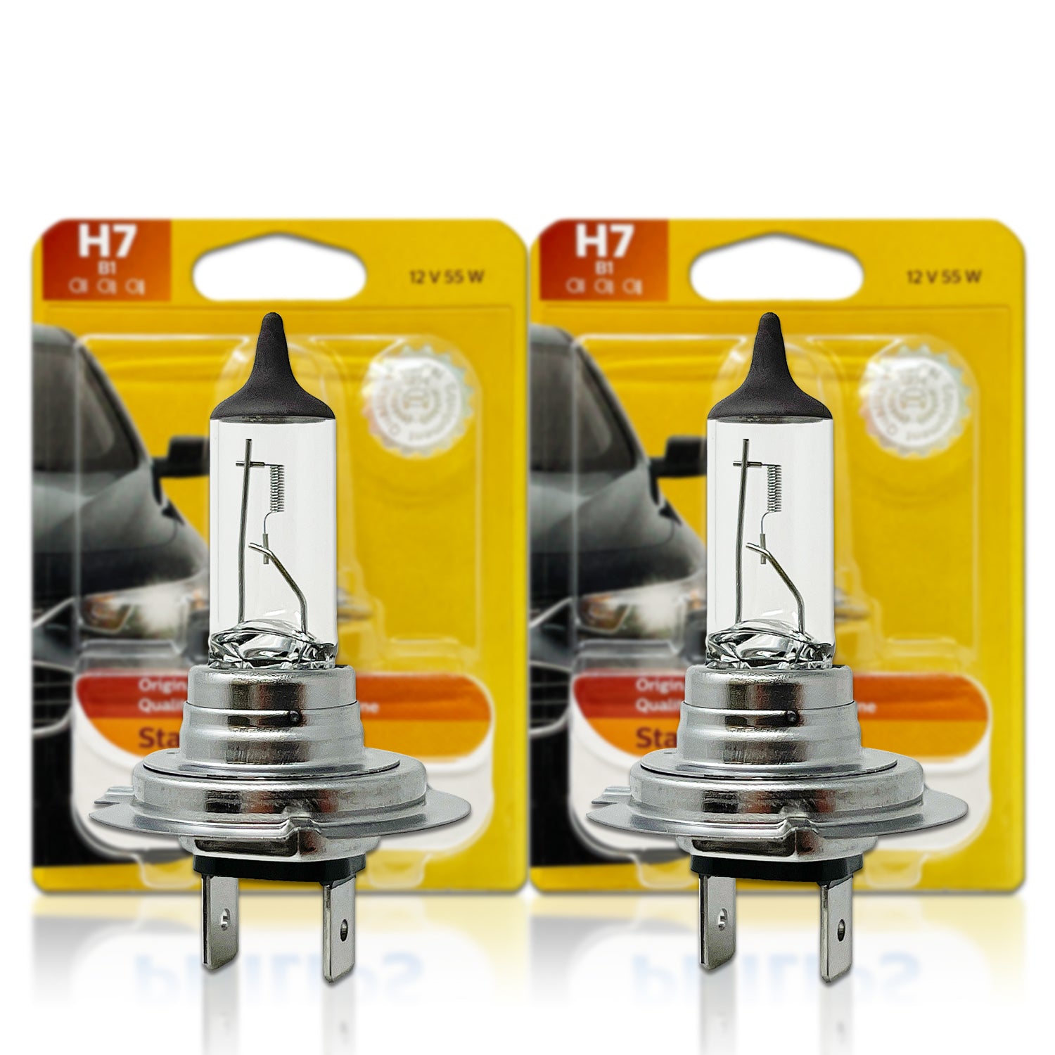 Philips H7 Standard Halogen Replacement HeadLight Bulb, 1-Pack, 534697