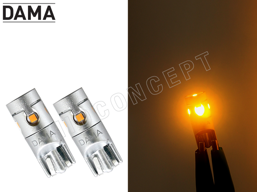 194 Dama Mini 6000K LED Bulbs w/ CANbus 5CSP White/Amber – HID CONCEPT
