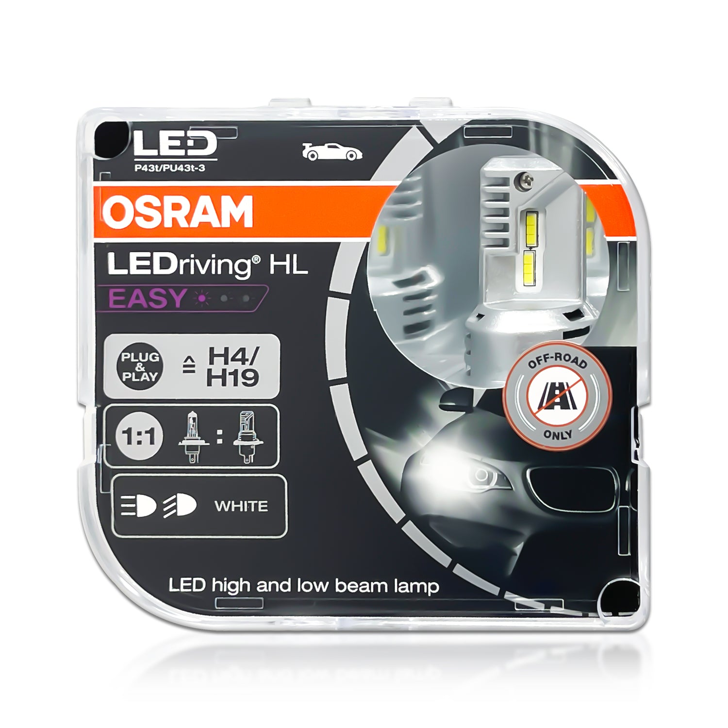 H4 H19 Osram 64193DWESY LEDriving HL LED Bulbs – HID CONCEPT