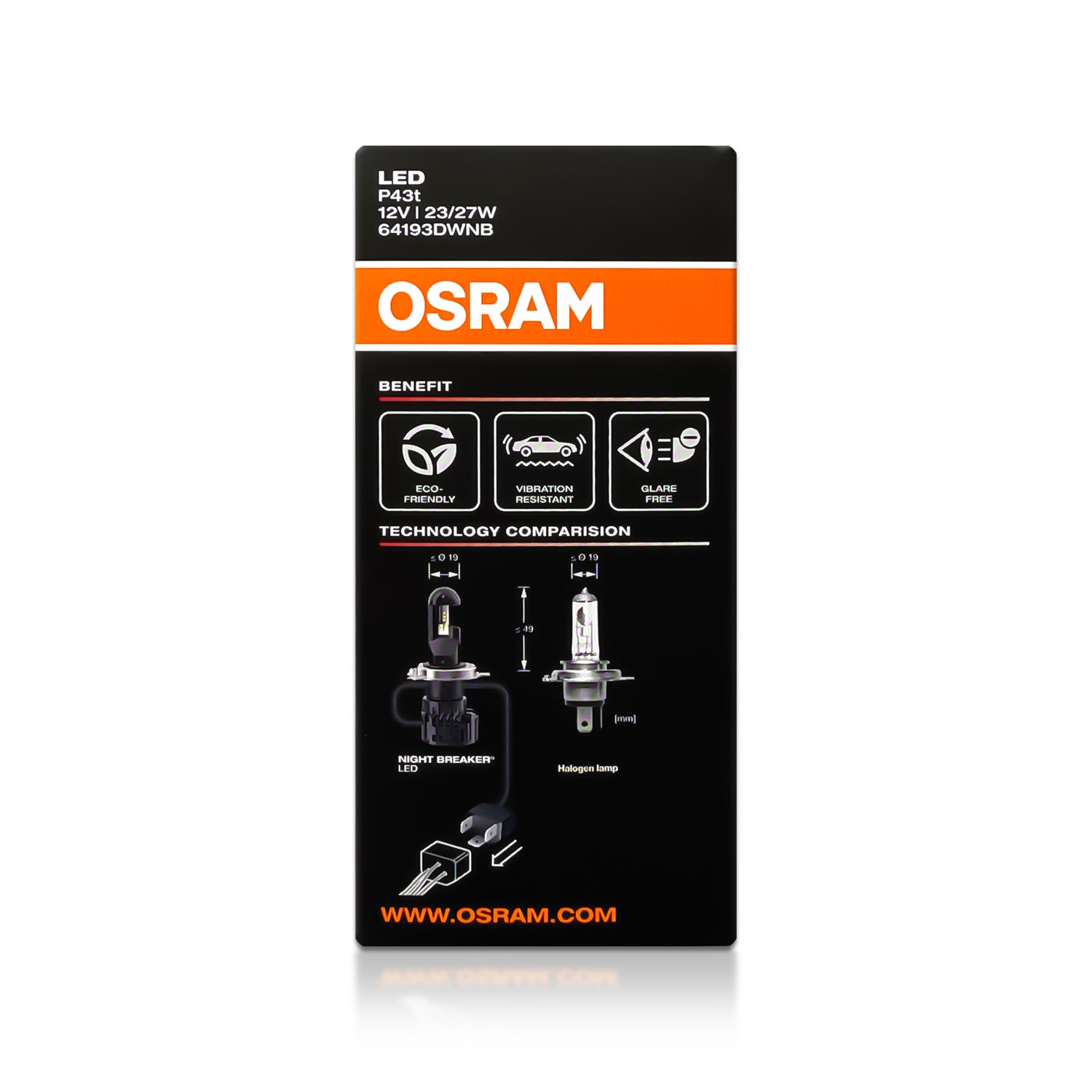 2X OSRAM H4 - LED NIGHT BREAKER MAIN HEADLIGHTS - LED FOR RETROFITTING  64193DWNB