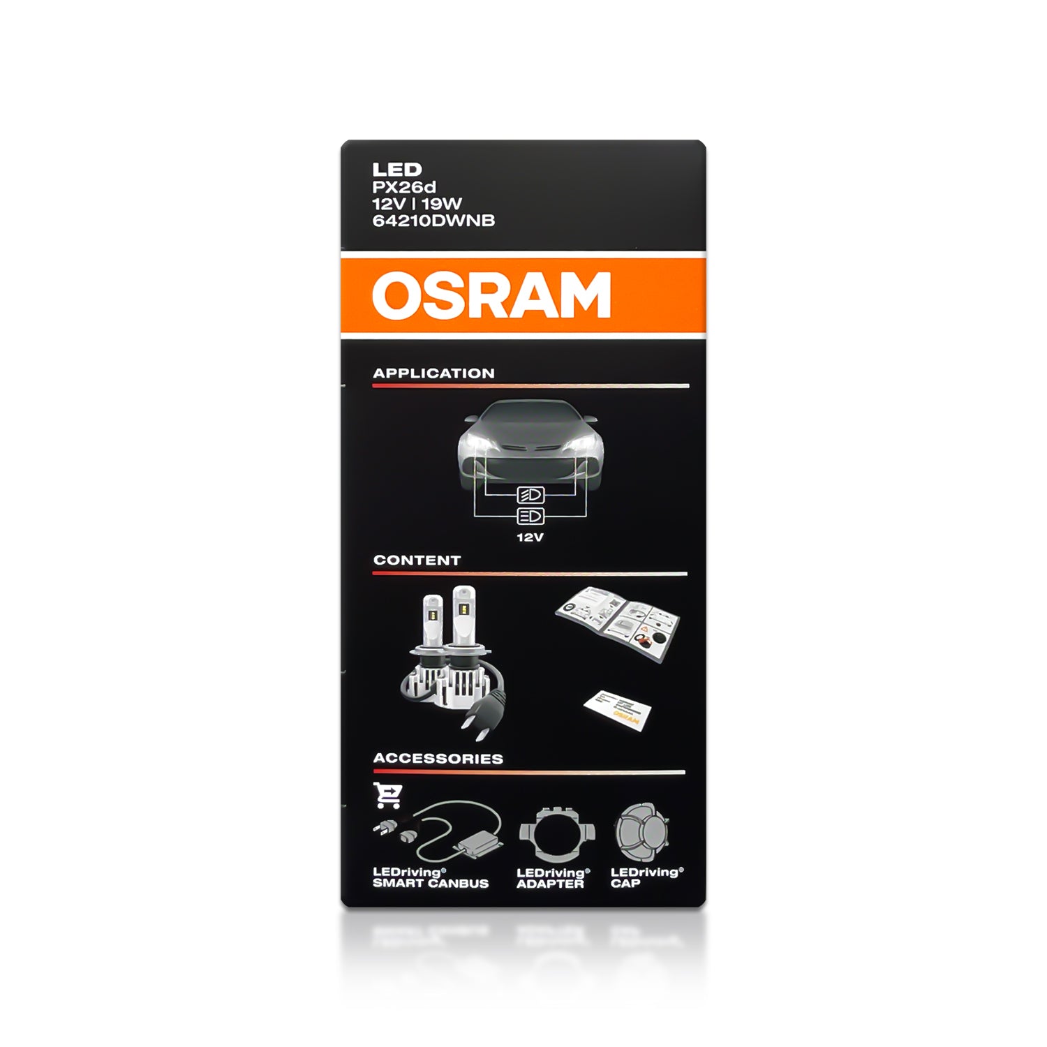 OSRAM H7 LED HYZ LEDriving 6000K Cool White LED Headlight Car