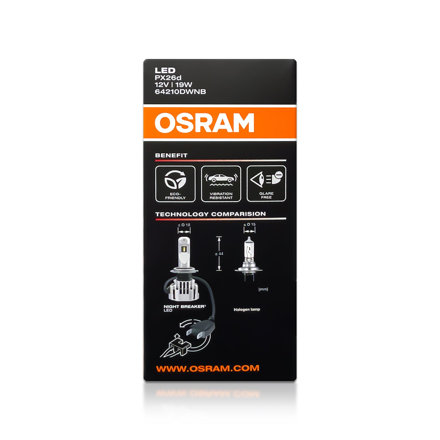 Osram Night Breaker LED H7 64210DWNB - 100% legal - up to 220% more light -  6000K - MK LED