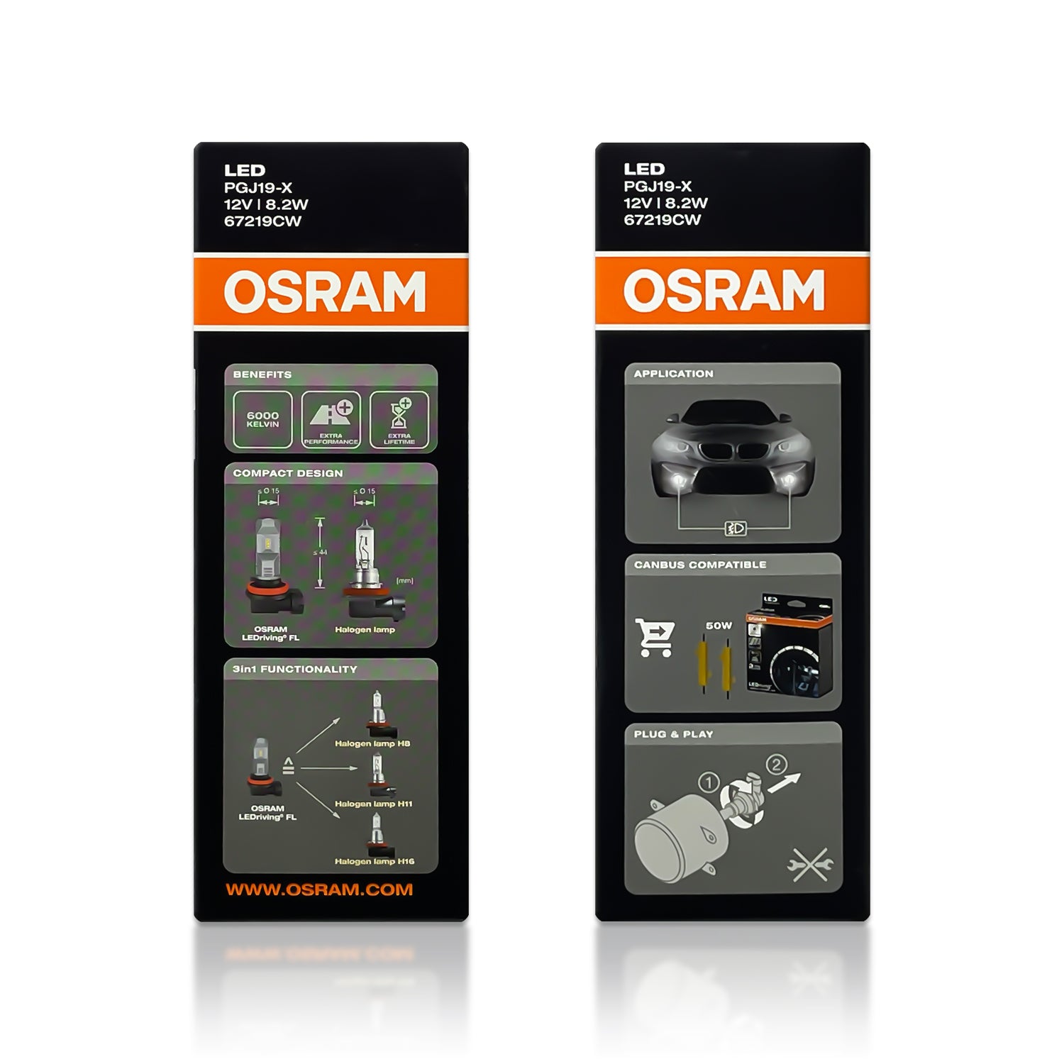 Ampoules H8 LED Osram LEDriving FL Gen2 - 67219CW