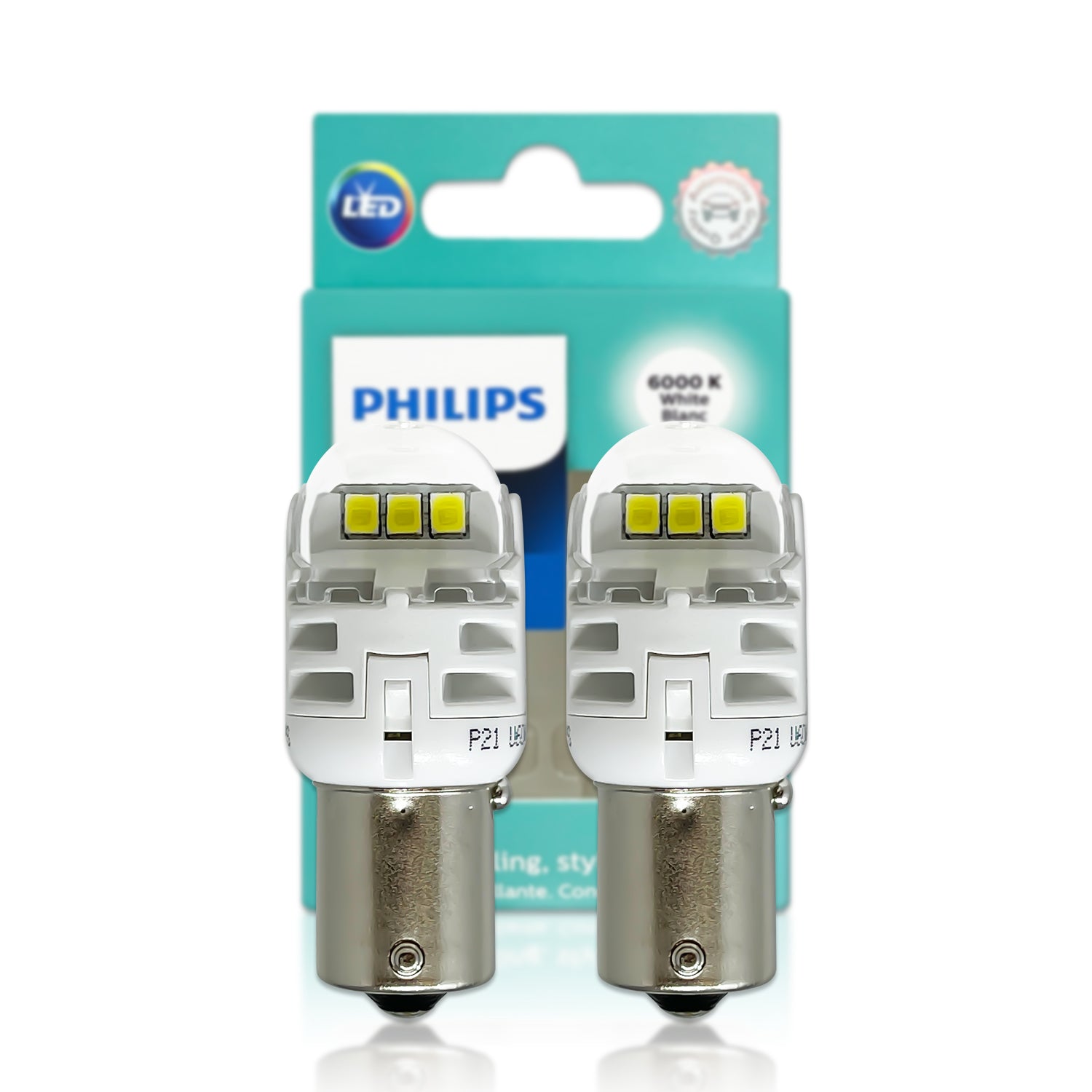 Philips 1156 Red LED P21W Stop and Tail automotive light - 2 Bulbs 