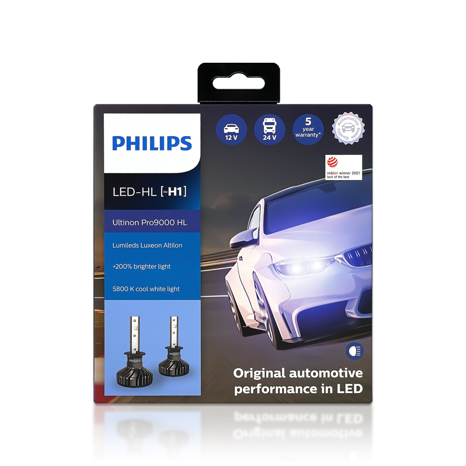 H7 Philips Ultinon LED 12V 55W Headlight Bulbs (Pair)