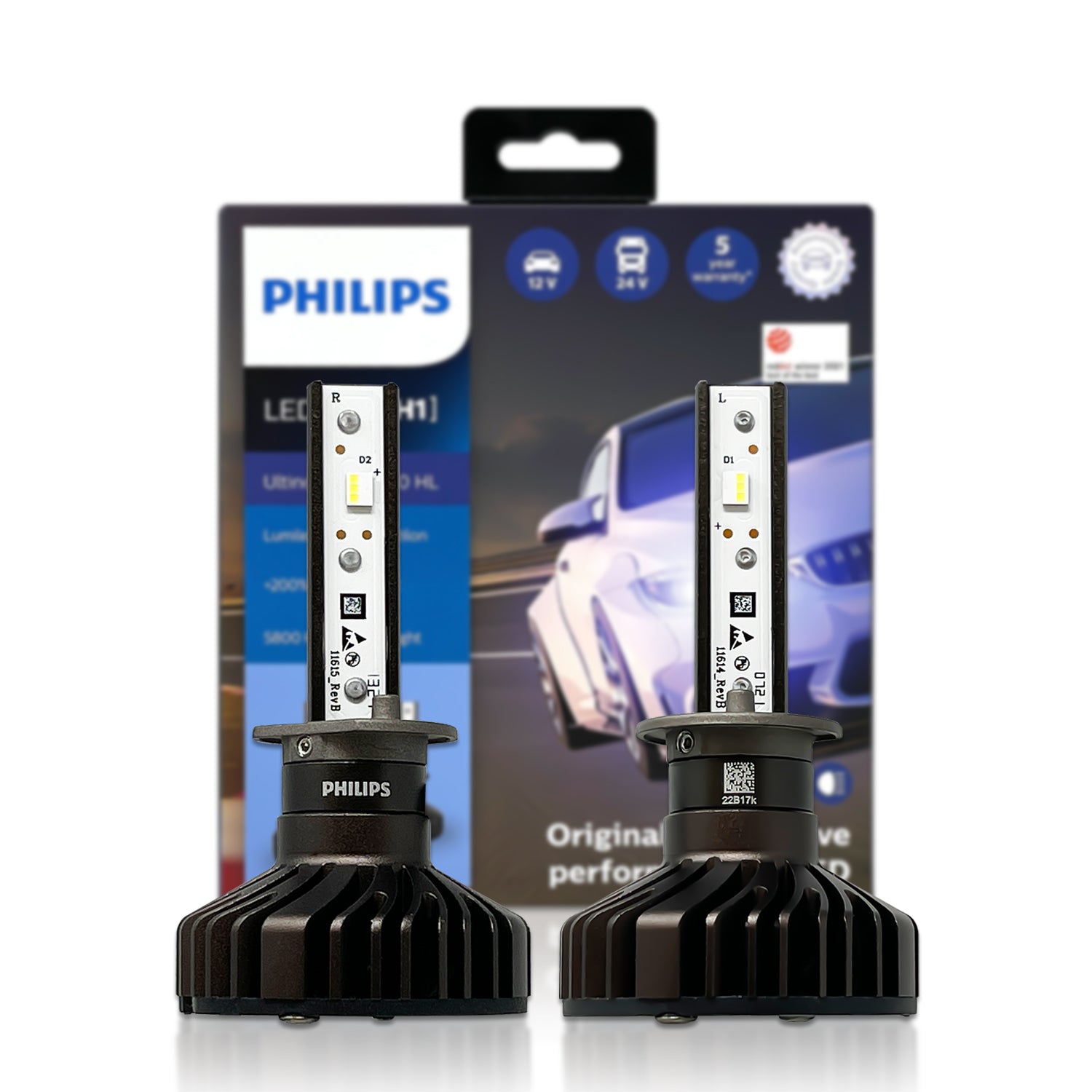 H1: Philips 11258U90CWX2 Ultinon Pro9000 LED Bulbs HID CONCEPT