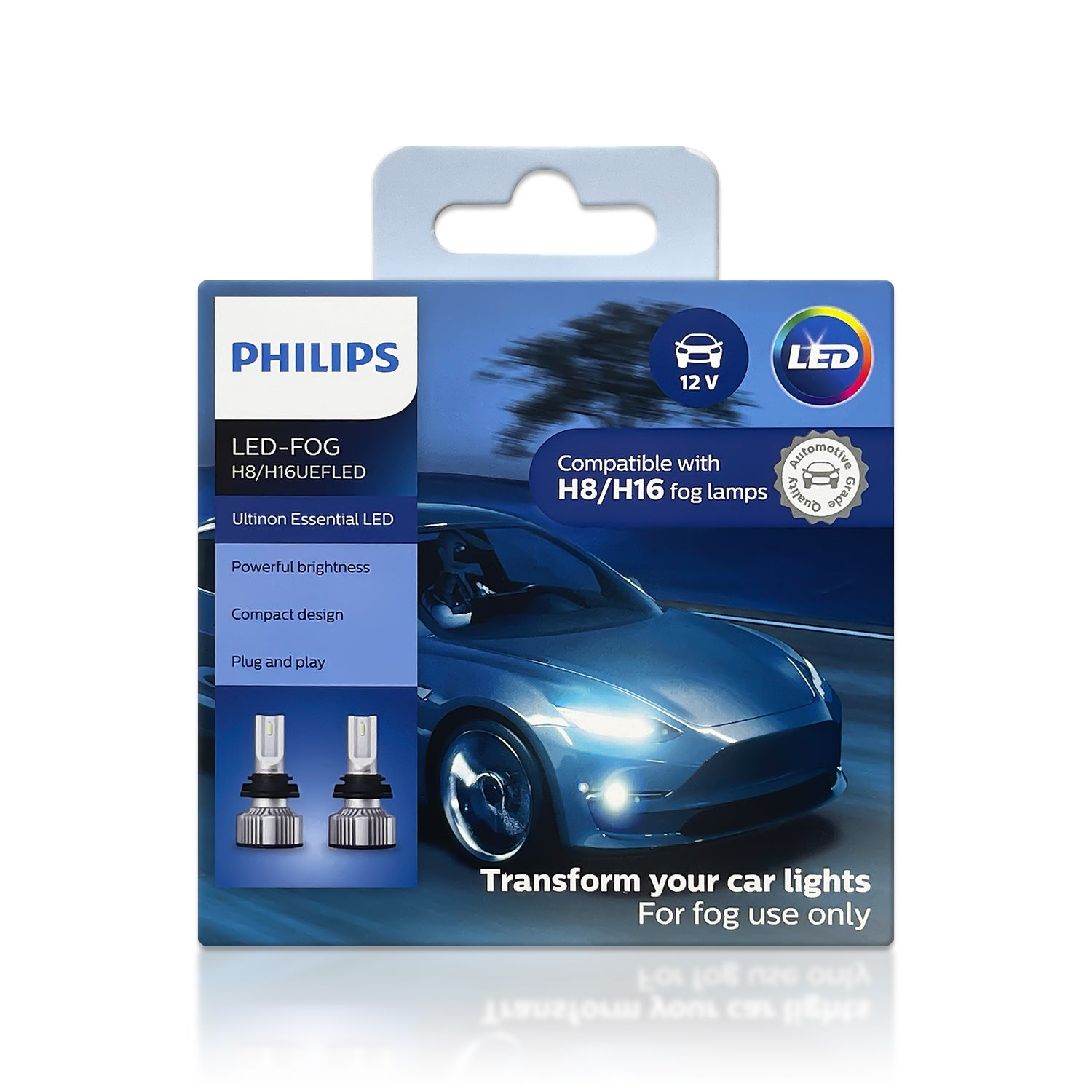 Philips X-tremeUltinon LED FOG H8 H11 H16 Bulbs Set of Two + CANbus Adaptor