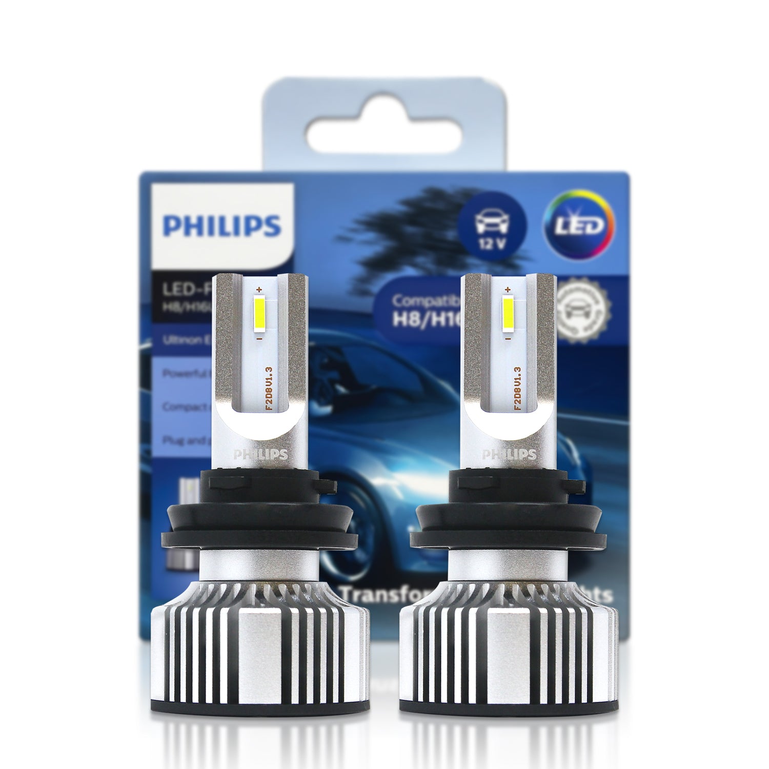 Philips Automotive Lighting LED-CANbus H7, 2 Pack, Fog Light Bulbs